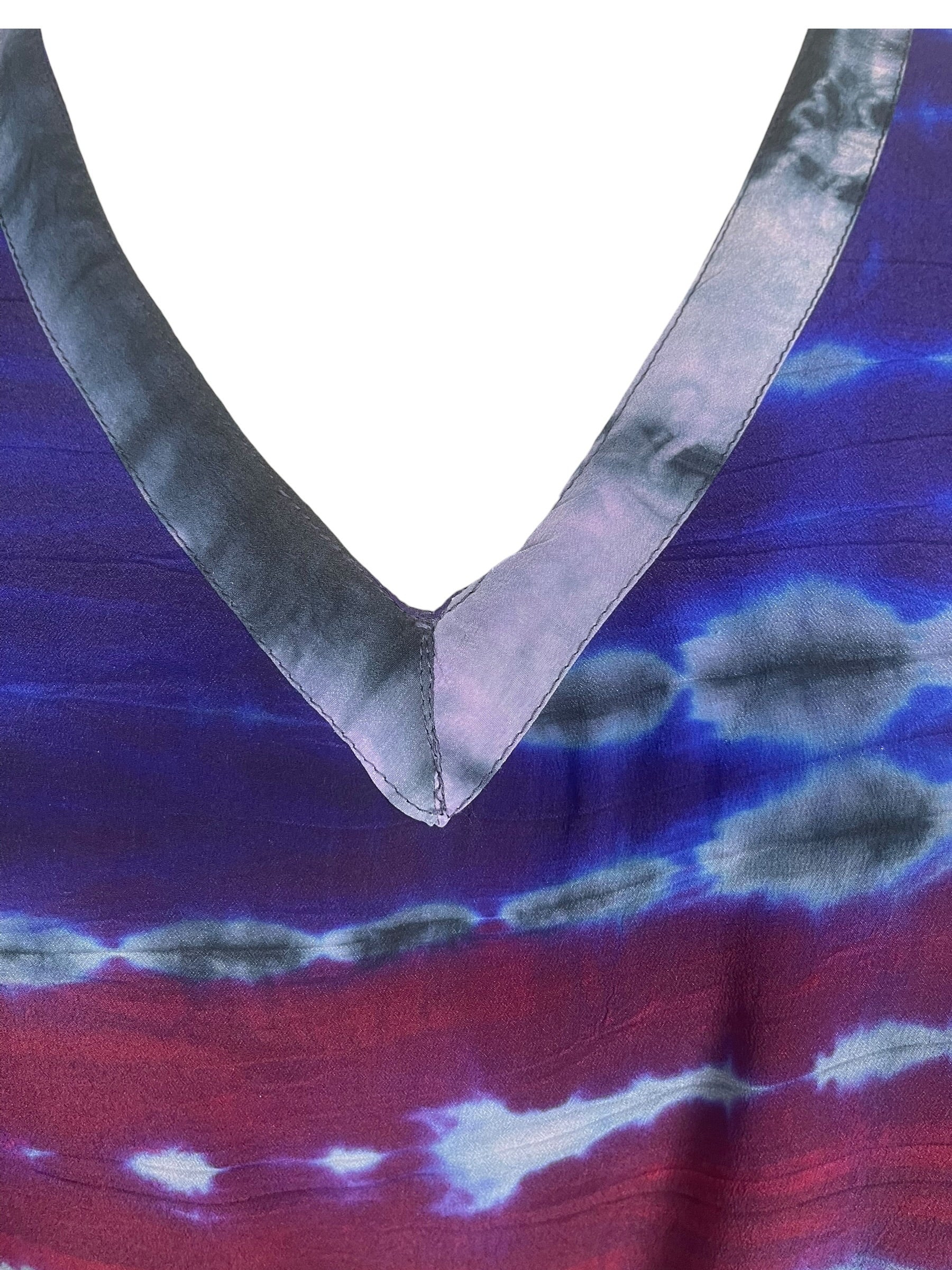 SOLD  PRC9145  Avatar Pure Silk Long Tunic with Side Ties