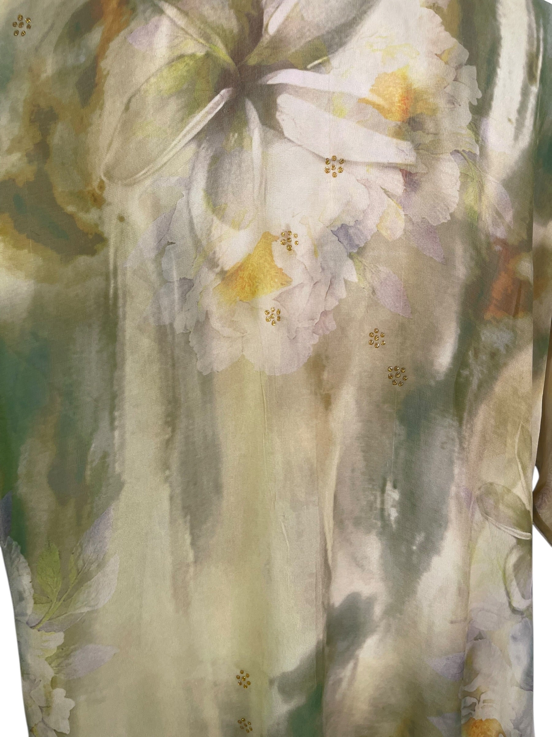 Releases Sunday at 8pm EST PRG9159 Sheer Avatar Pure Silk Long Tunic with Side Ties