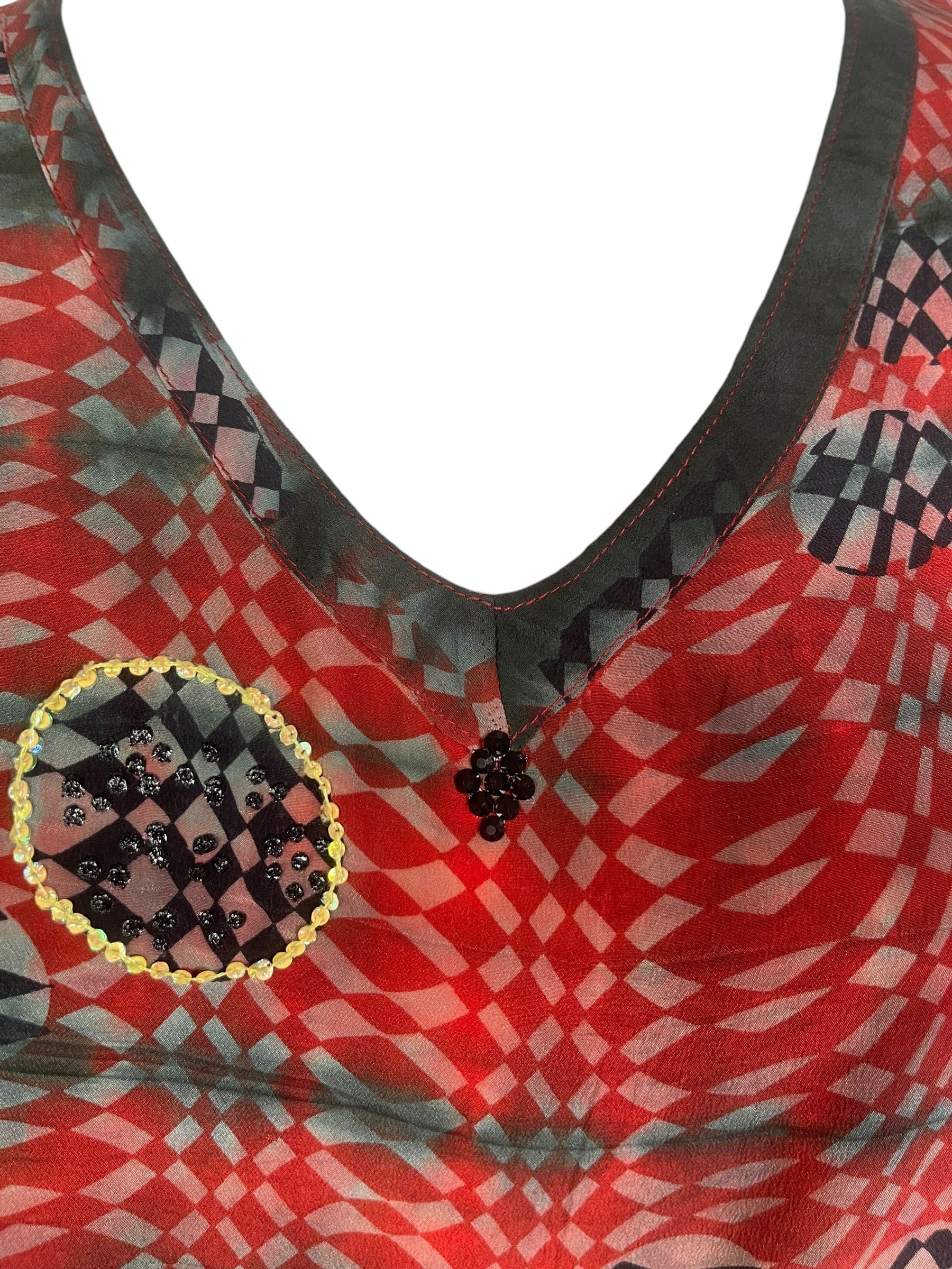 Releases Sunday at 8pm EST PRC9148 Avatar Pure Silk Long Tunic with Side Ties