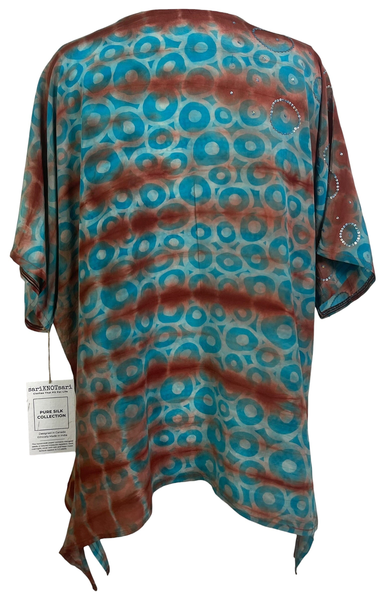 Releases Sunday at 8pm EST PRC9152 Avatar Pure Silk Long Tunic with Side Ties