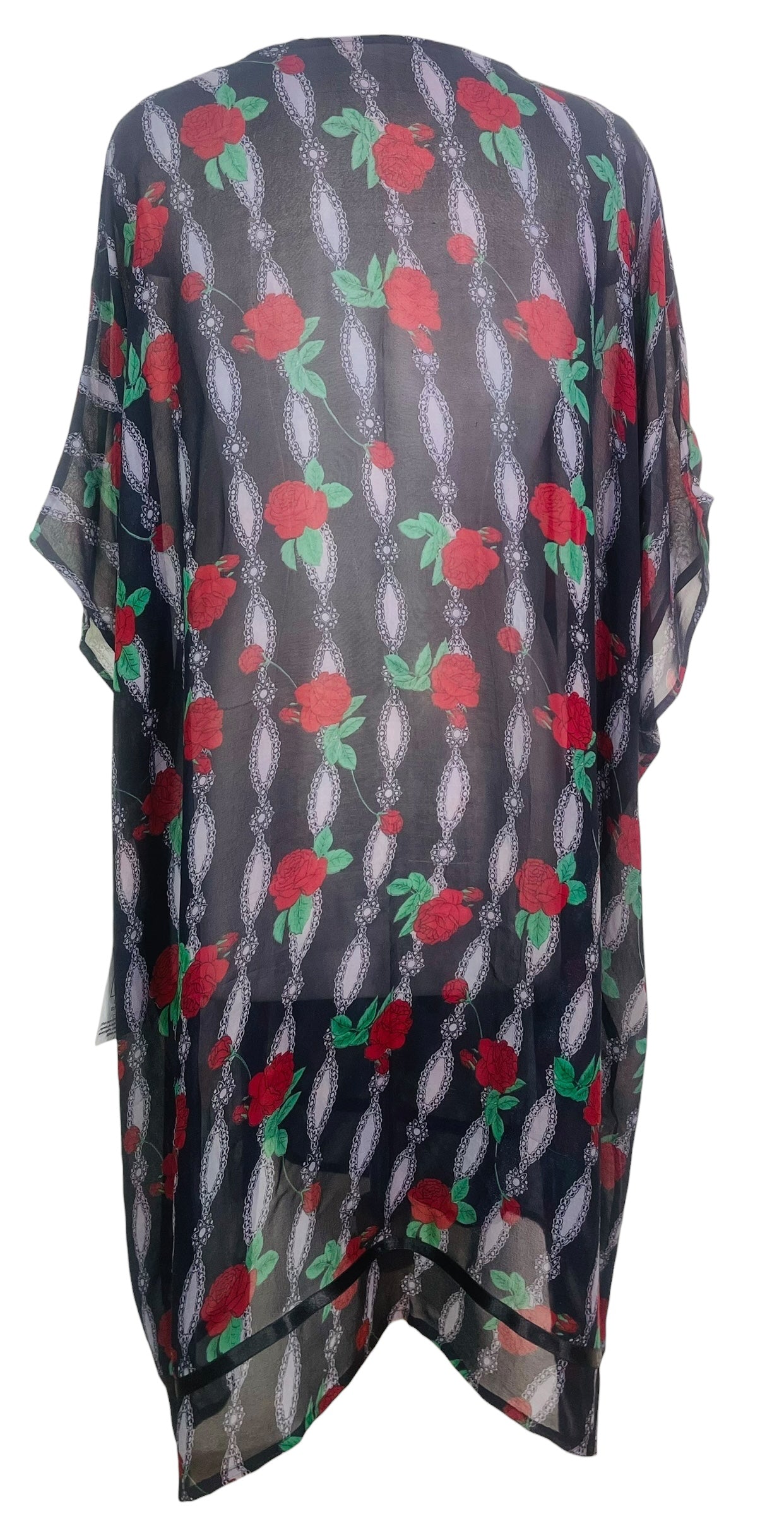 PRG7793 Sheer Avatar Pure Silk Midi Length Kaftan