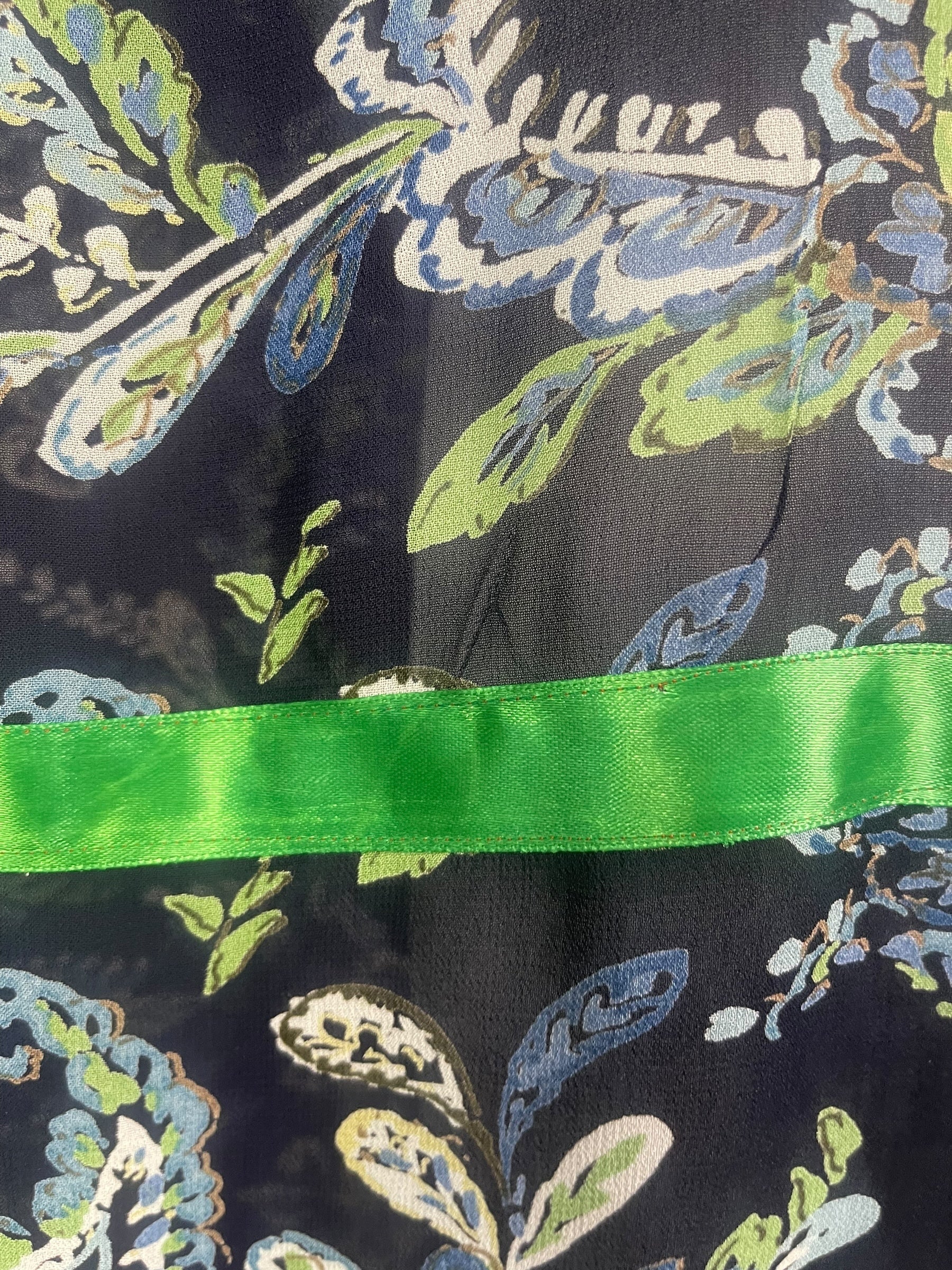 PREVIEW PRG8335 Sheer  Avatar Pure Silk Midi Length Kaftan by FEBRUARY2026 – Handmade ethical Midi Length Kaftan from sariKNOTsari using upcycled silk. Designed in Canada for travel and slow fashion, loved from Toronto to LA to Sydney.