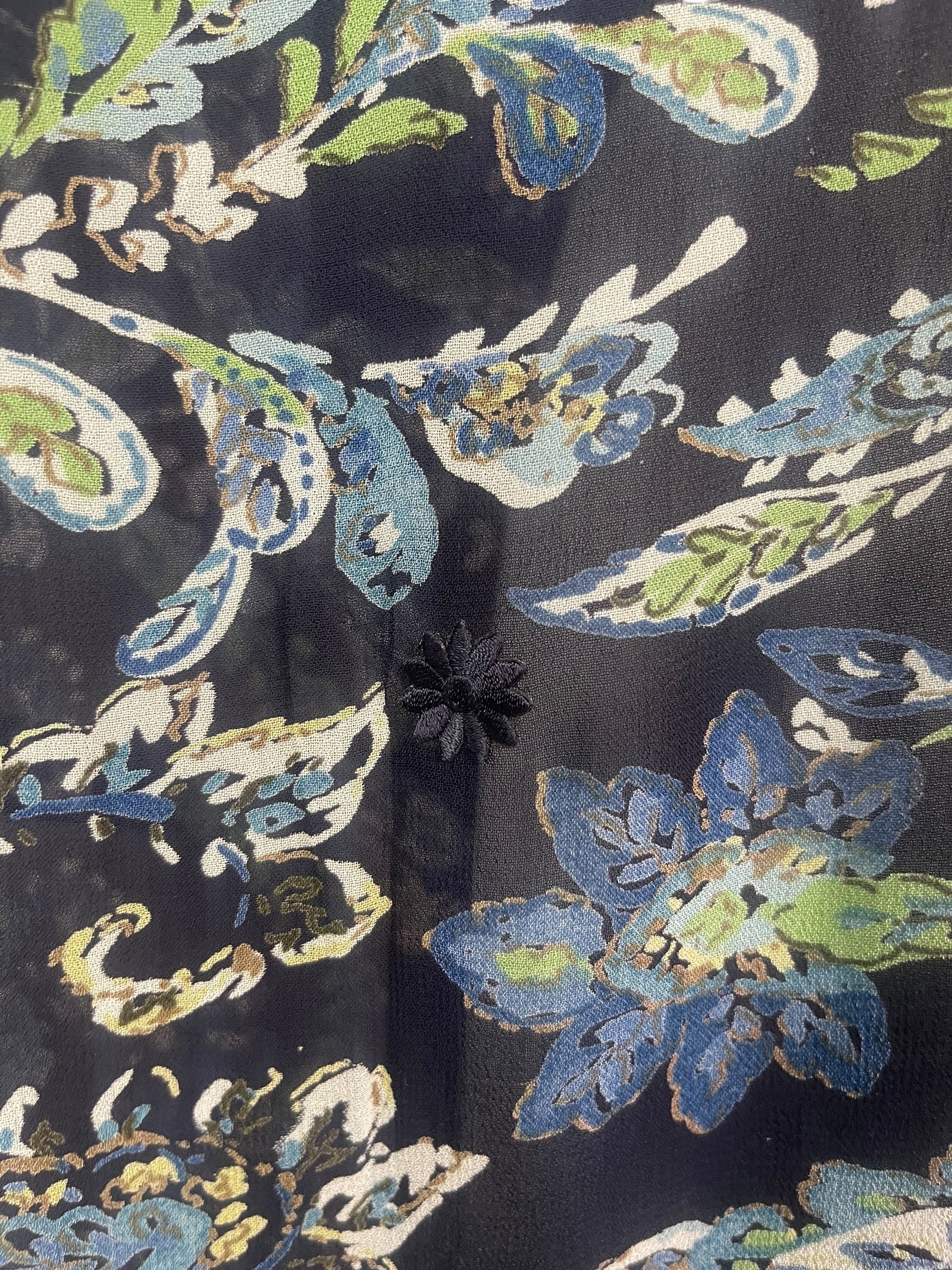 PREVIEW PRG8335 Sheer  Avatar Pure Silk Midi Length Kaftan by FEBRUARY2026 – Handmade ethical Midi Length Kaftan from sariKNOTsari using upcycled silk. Designed in Canada for travel and slow fashion, loved from Toronto to LA to Sydney.