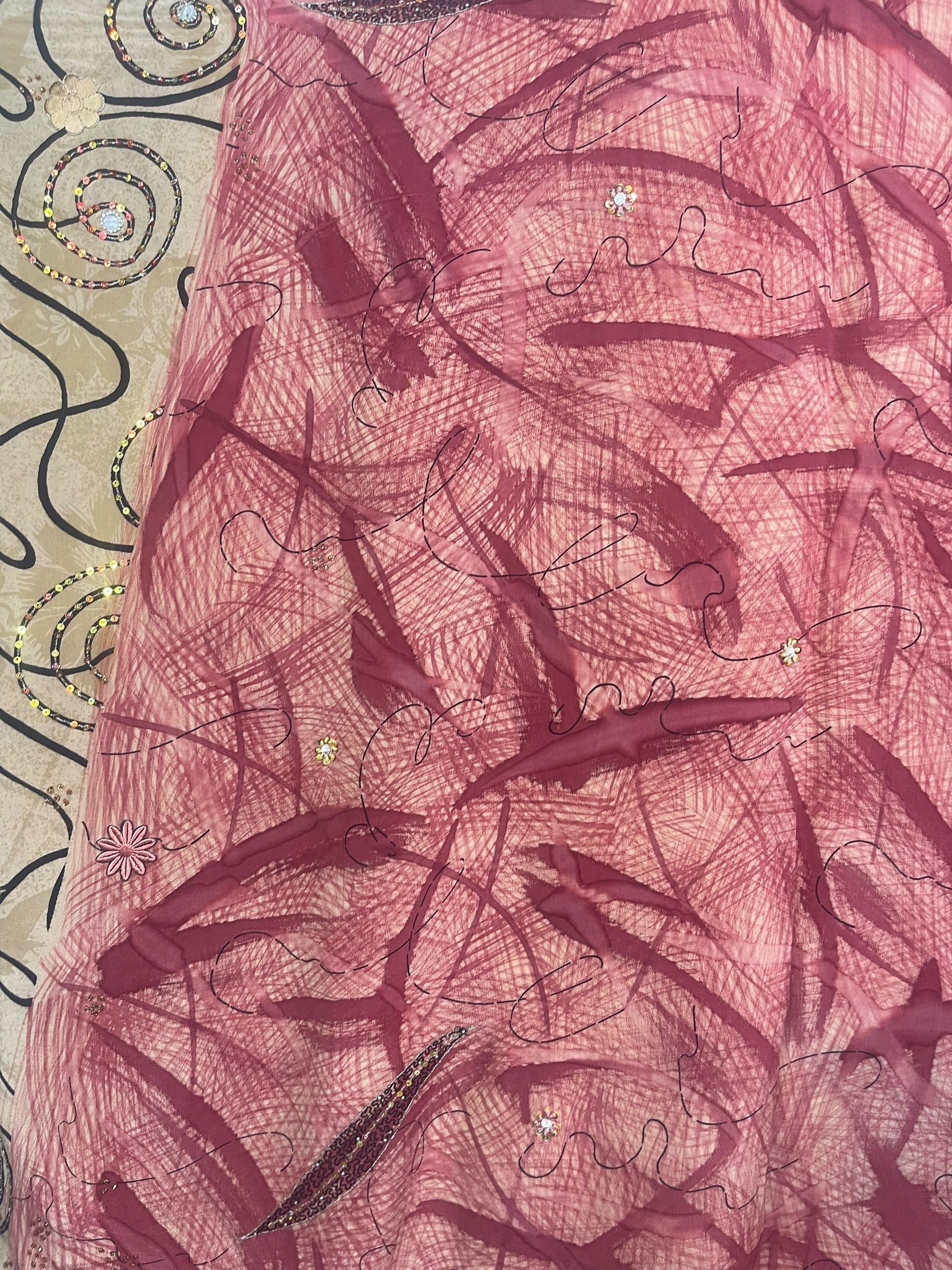 PREVIEW PRC8300 Avatar Pure Silk Midi Length Kaftan by FEBRUARY2026 – Handmade ethical Midi Length Kaftan from sariKNOTsari using upcycled silk. Designed in Canada for travel and slow fashion, loved from Toronto to LA to Sydney.