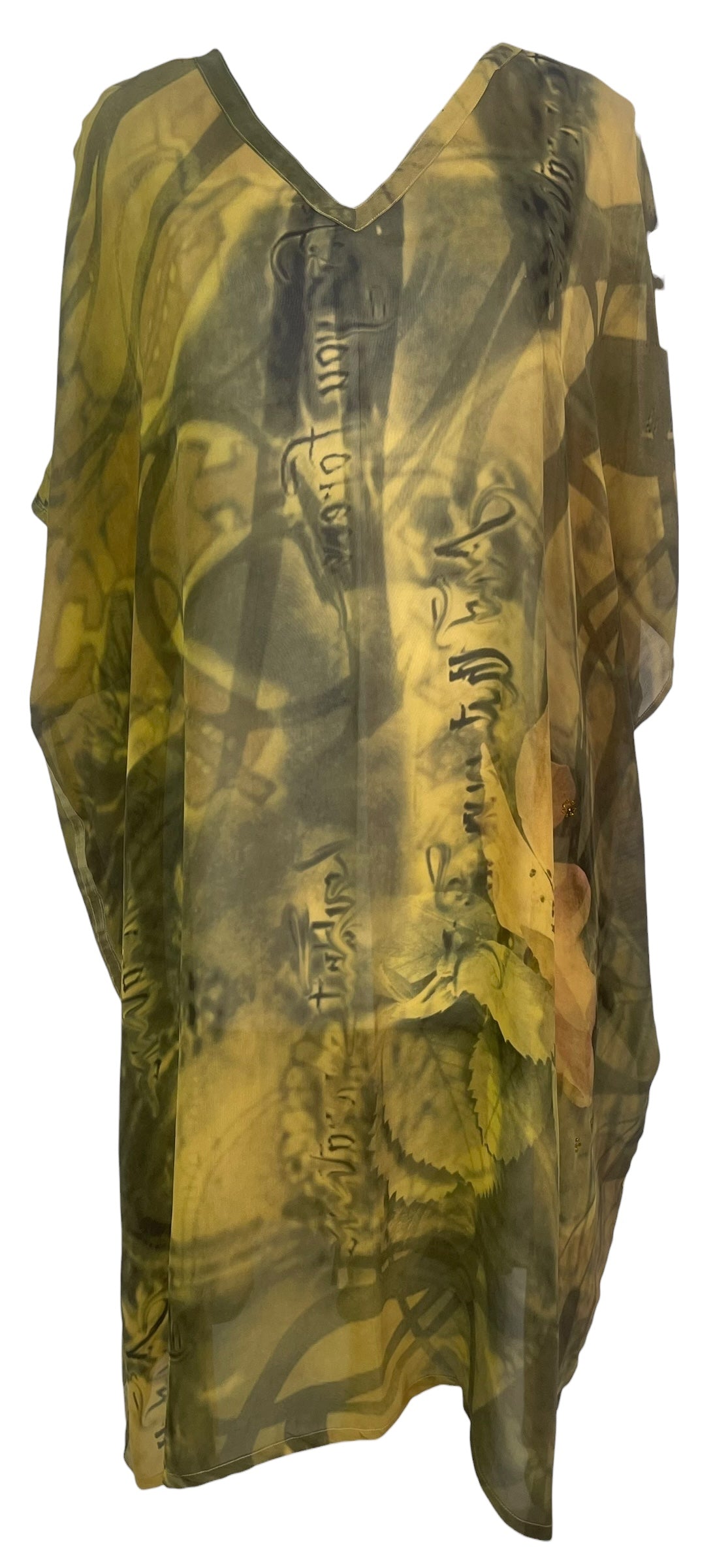 PREVIEW PRG8262 Sheer Avatar Pure Silk Midi Length Kaftan