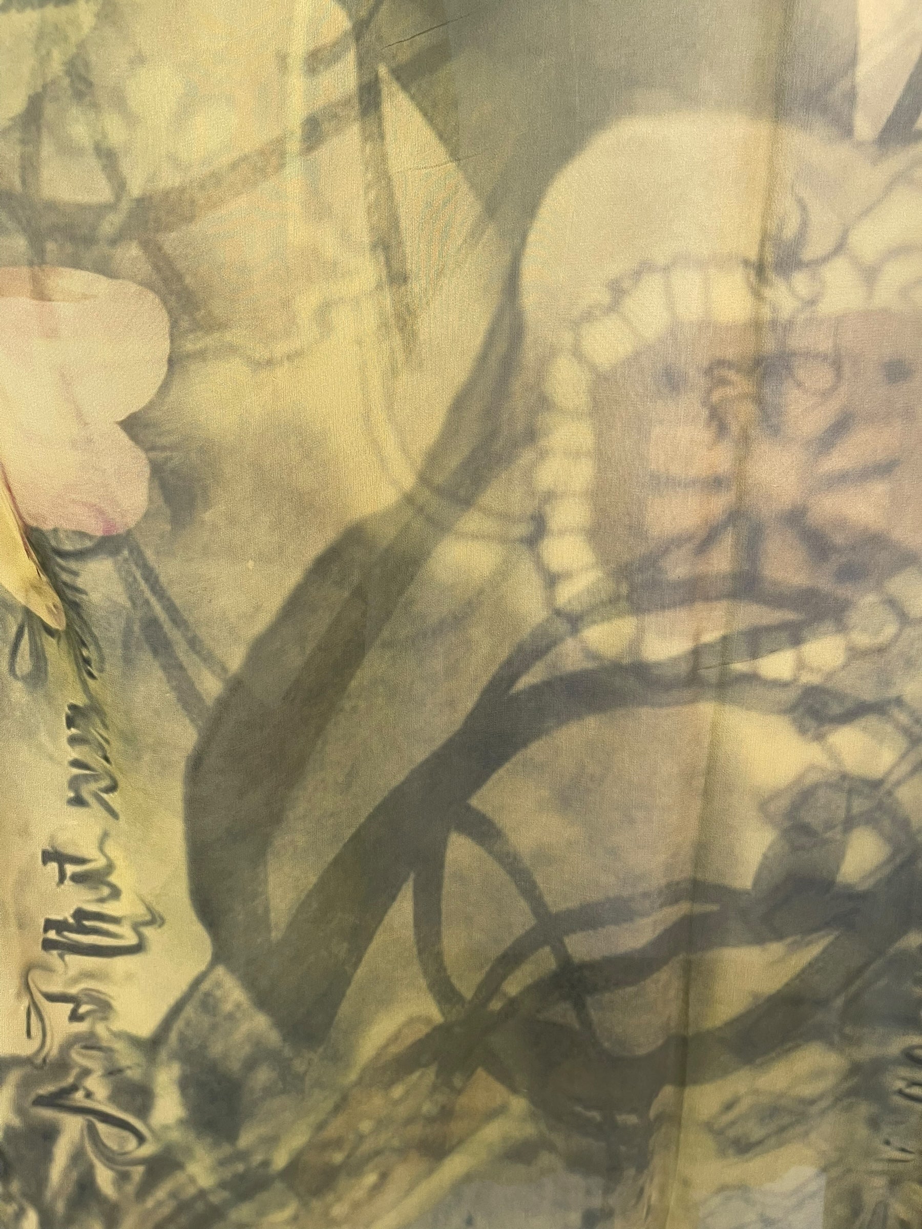 PRG8262 Sheer Avatar Pure Silk Midi Length Kaftan