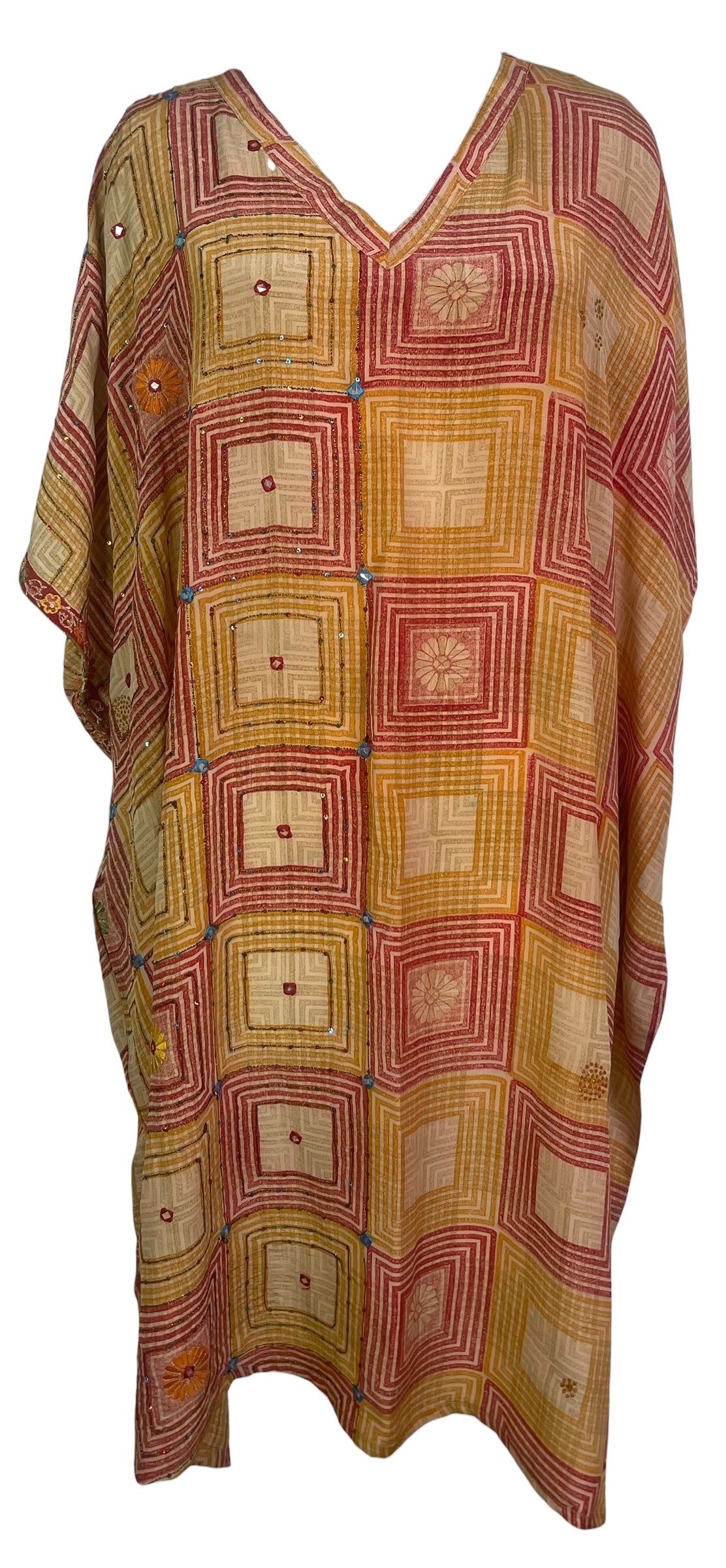 PREVIEW PRC8248  Avatar Pure Silk Midi Length Kaftan