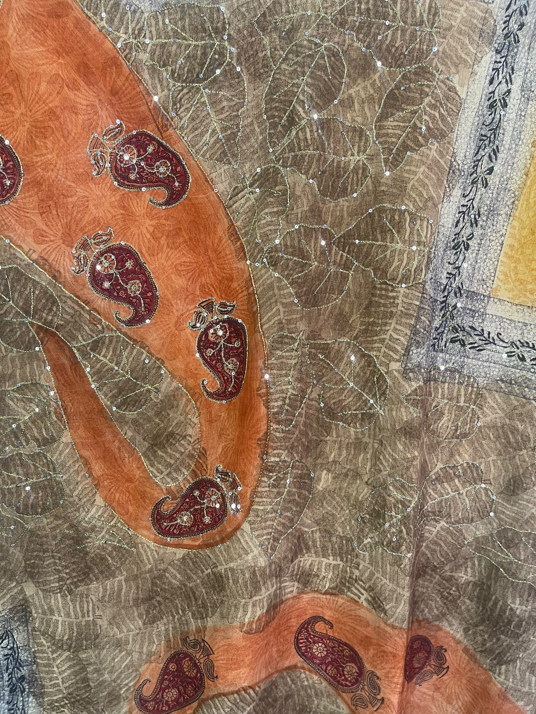 PREVIEW PRC8541  Avatar Pure Silk Midi Length Kaftan by FEBRUARY2026 – Handmade ethical Midi Length Kaftan from sariKNOTsari using upcycled silk. Designed in Canada for travel and slow fashion, loved from Toronto to LA to Sydney.