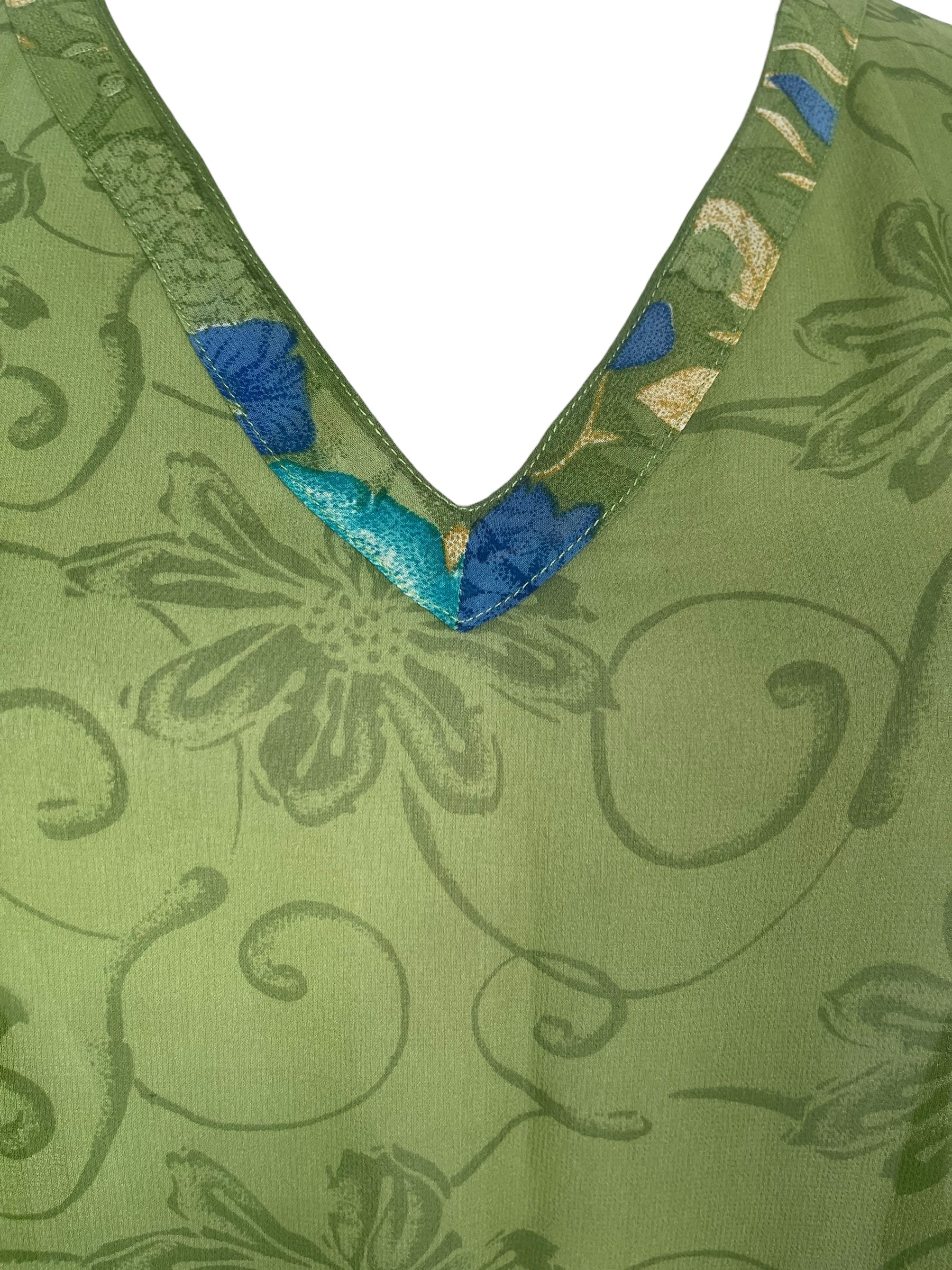 PREVIEW PRG8560 Sheer Avatar Pure Silk Midi Length Kaftan