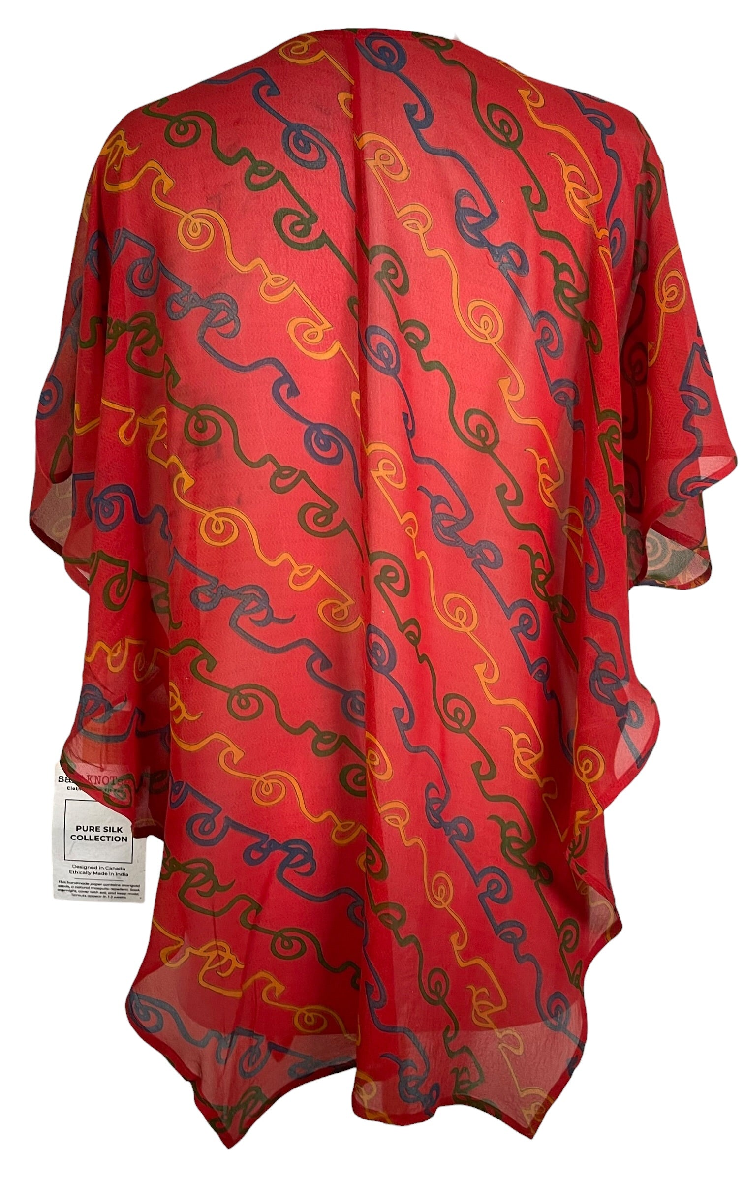 Releases Sunday at 8pm EST PRG9205 Sheer Wabi Sabi Pure Silk Waterfall Top
