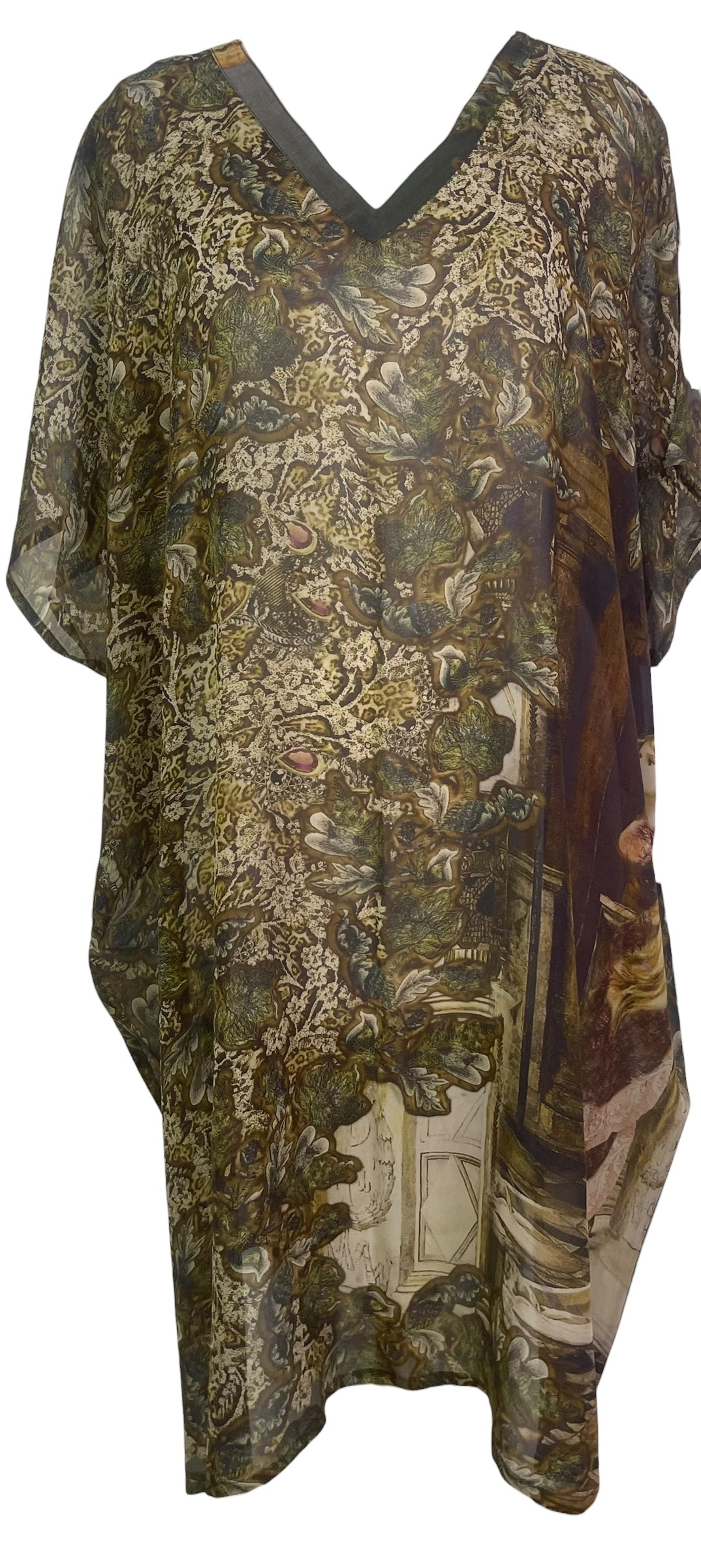 PREVIEW PRG8030 Sheer Avatar Pure Silk Midi Length Kaftan