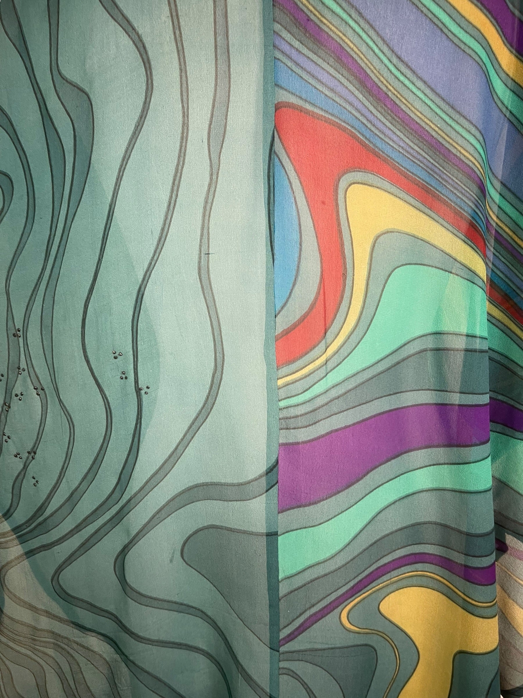Releases Sunday at 8pm EST PRG9204 Sheer Wabi Sabi Pure Silk Waterfall Top