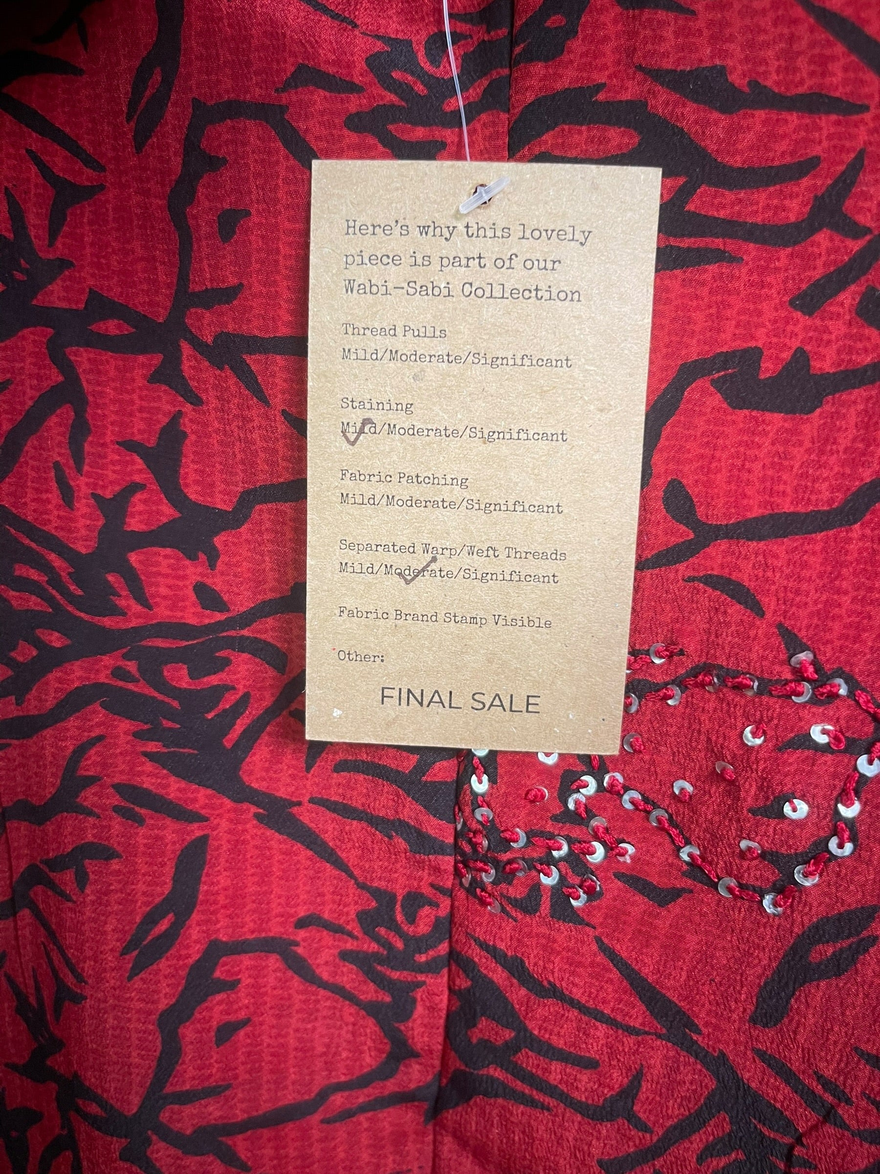 PRC9192 Wabi Sabi Pure Silk Waterfall Top