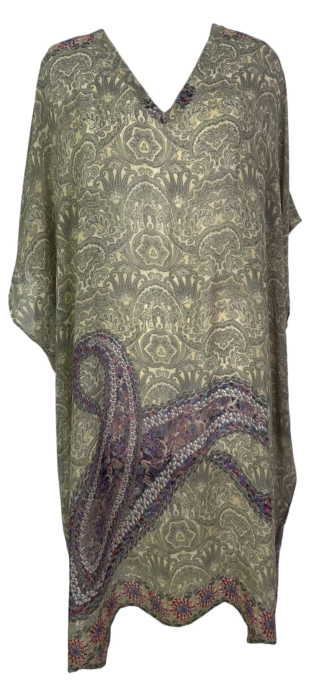 PREVIEW PRG7787 Sheer  Avatar Pure Silk Midi Length Kaftan