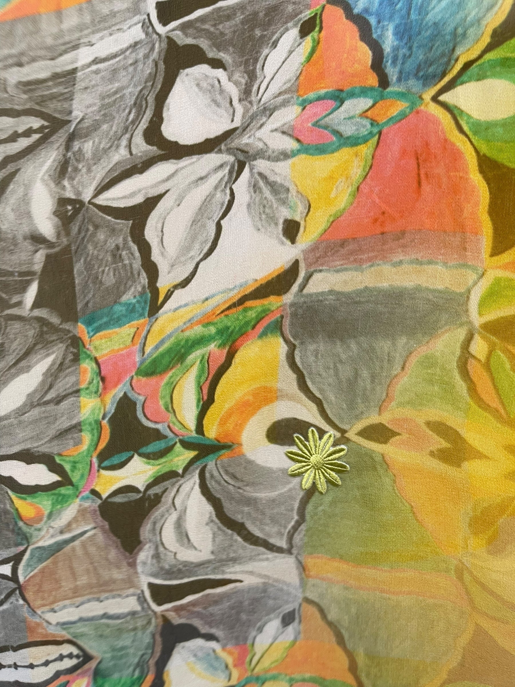 PRG8269 Sheer Wabi Sabi Pure Silk Midi Length Kaftan