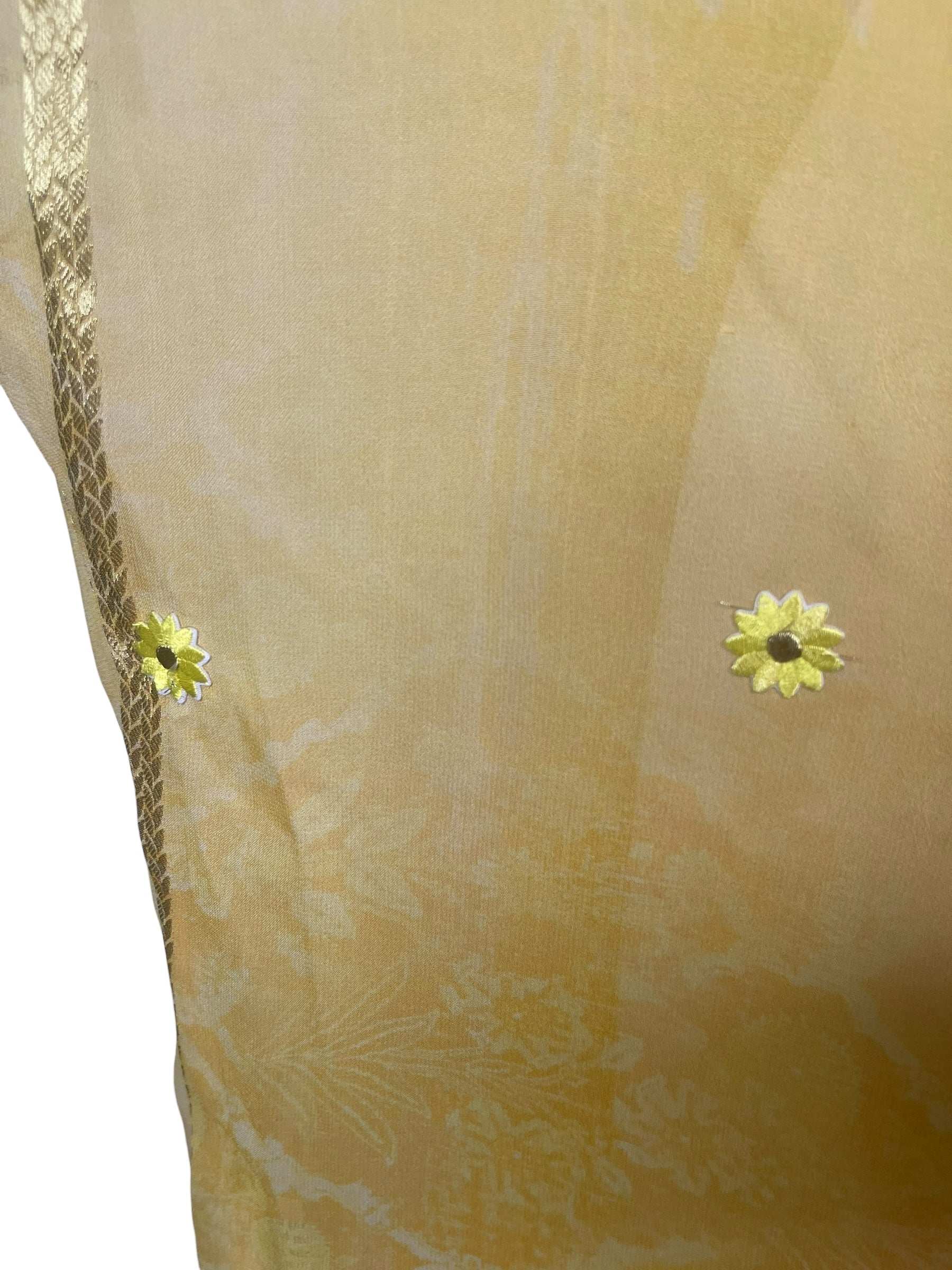 PRG8269 Sheer Wabi Sabi Pure Silk Midi Length Kaftan