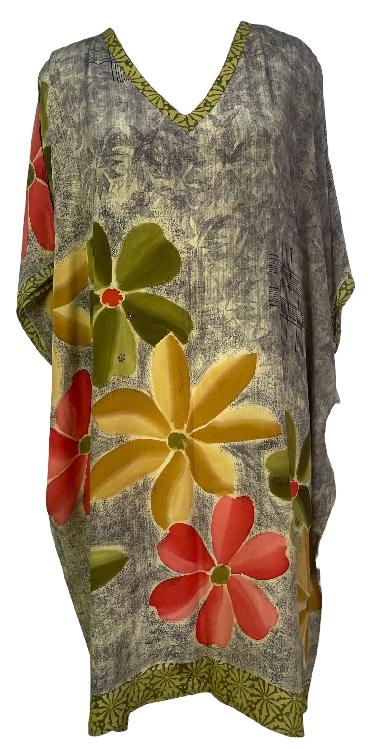 PREVIEW PRC8207  Avatar Pure Silk Midi Length Kaftan