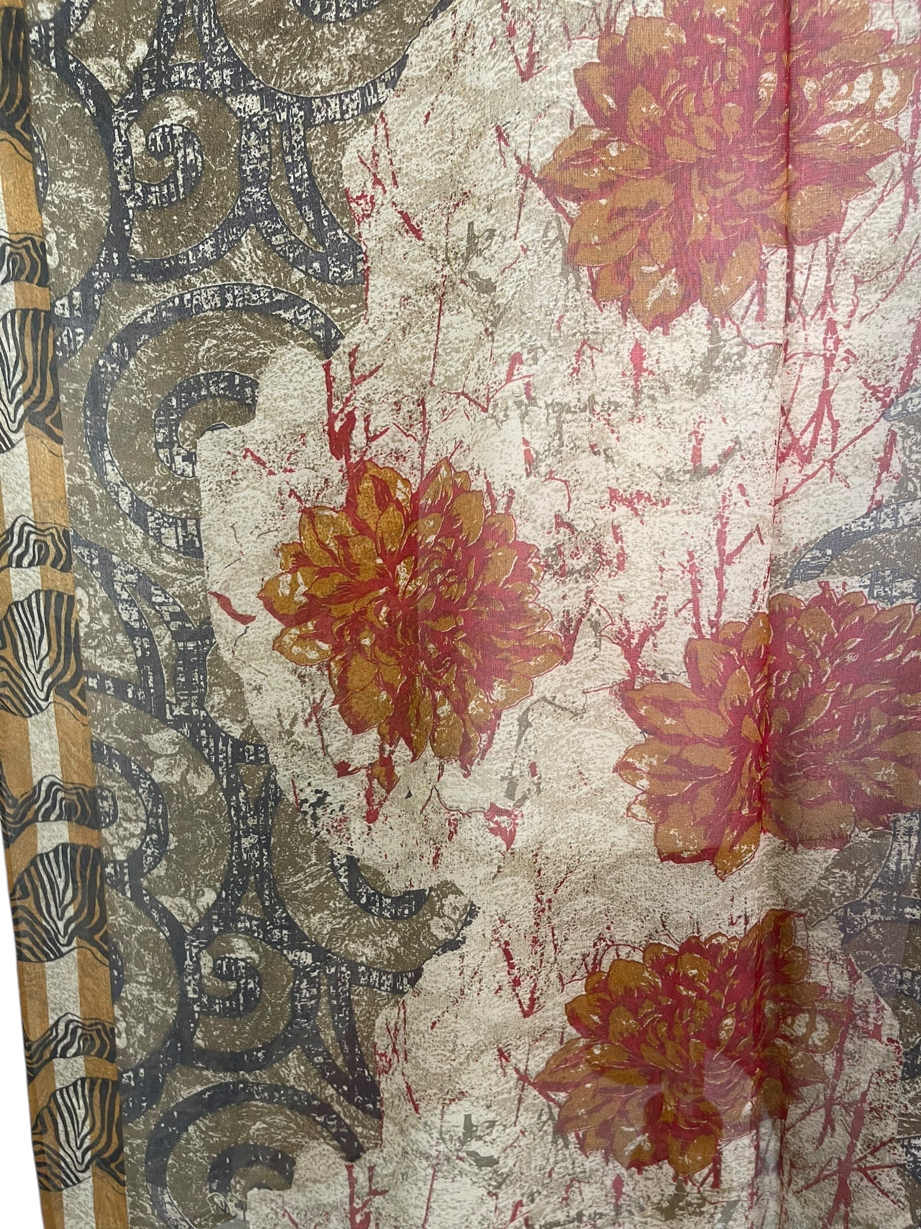 PREVIEW PRG8214 Sheer  Avatar Pure Silk Midi Length Kaftan by FEBRUARY2026 – Handmade ethical Midi Length Kaftan from sariKNOTsari using upcycled silk. Designed in Canada for travel and slow fashion, loved from Toronto to LA to Sydney.