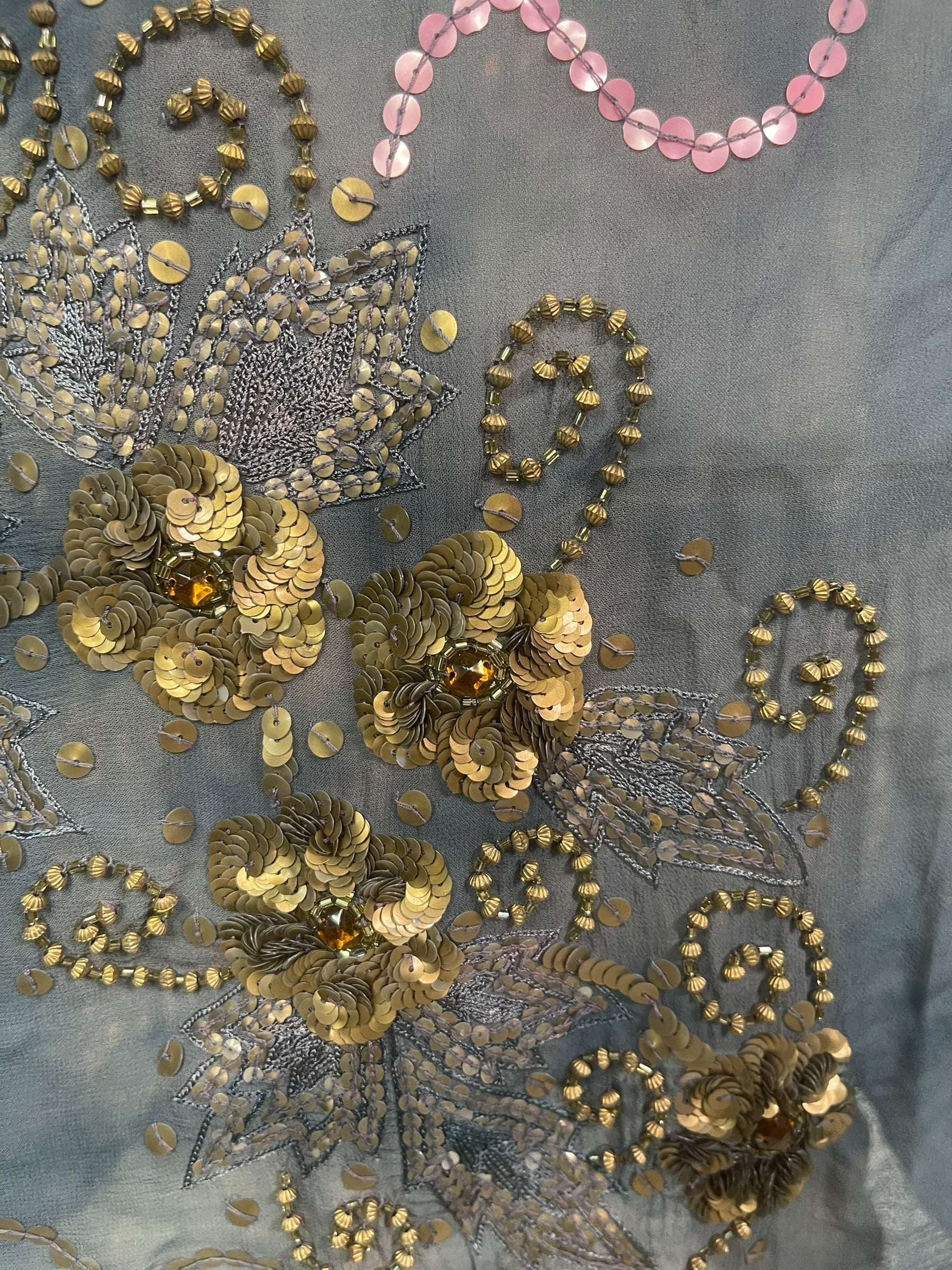 PREVIEW PRG8273 Sheer  Avatar Pure Silk Midi Length Kaftan by FEBRUARY2026 – Handmade ethical Midi Length Kaftan from sariKNOTsari using upcycled silk. Designed in Canada for travel and slow fashion, loved from Toronto to LA to Sydney.