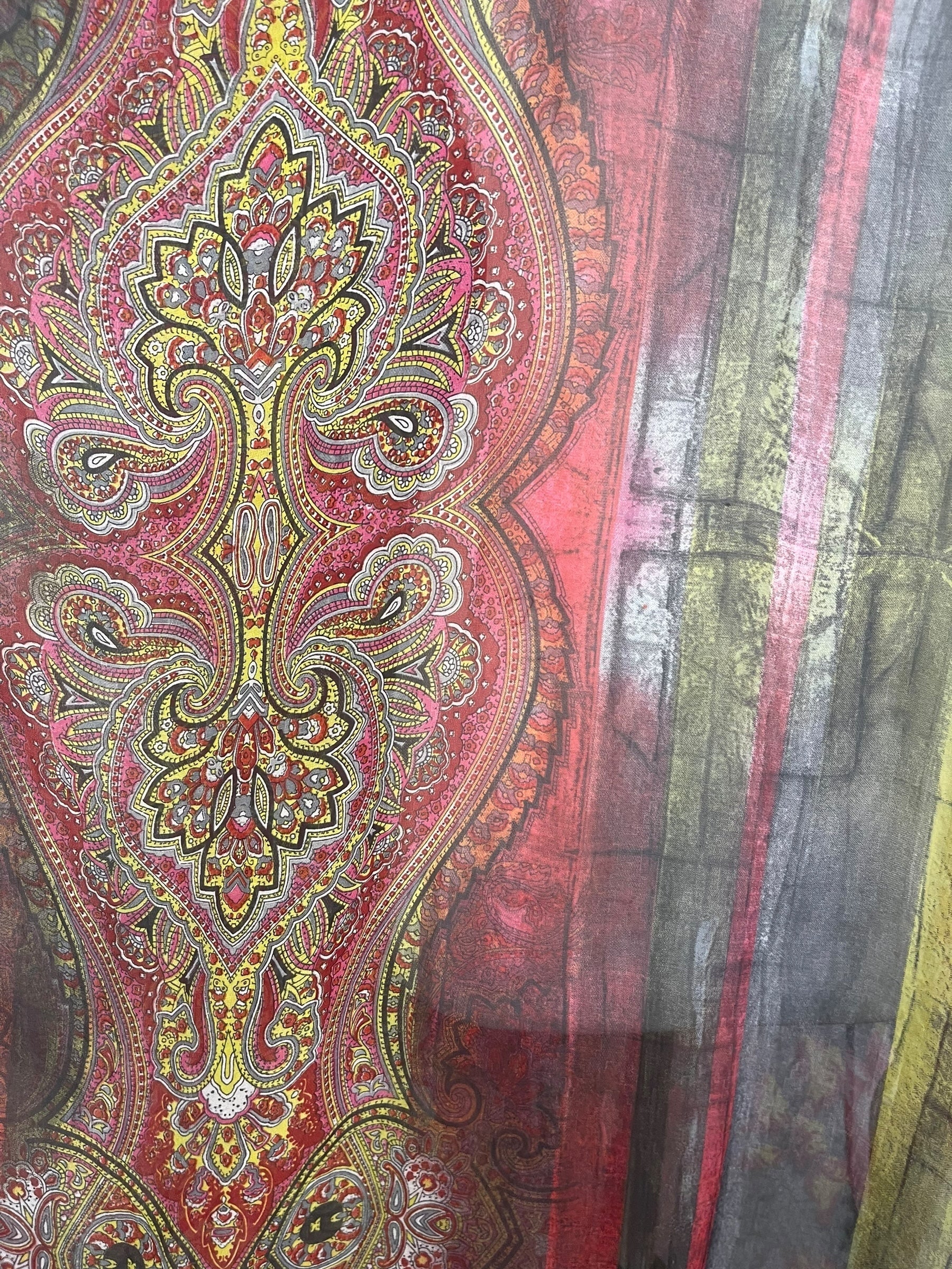 PREVIEW PRG8259 Sheer  Avatar Pure Silk Midi Length Kaftan by FEBRUARY2026 – Handmade ethical Midi Length Kaftan from sariKNOTsari using upcycled silk. Designed in Canada for travel and slow fashion, loved from Toronto to LA to Sydney.