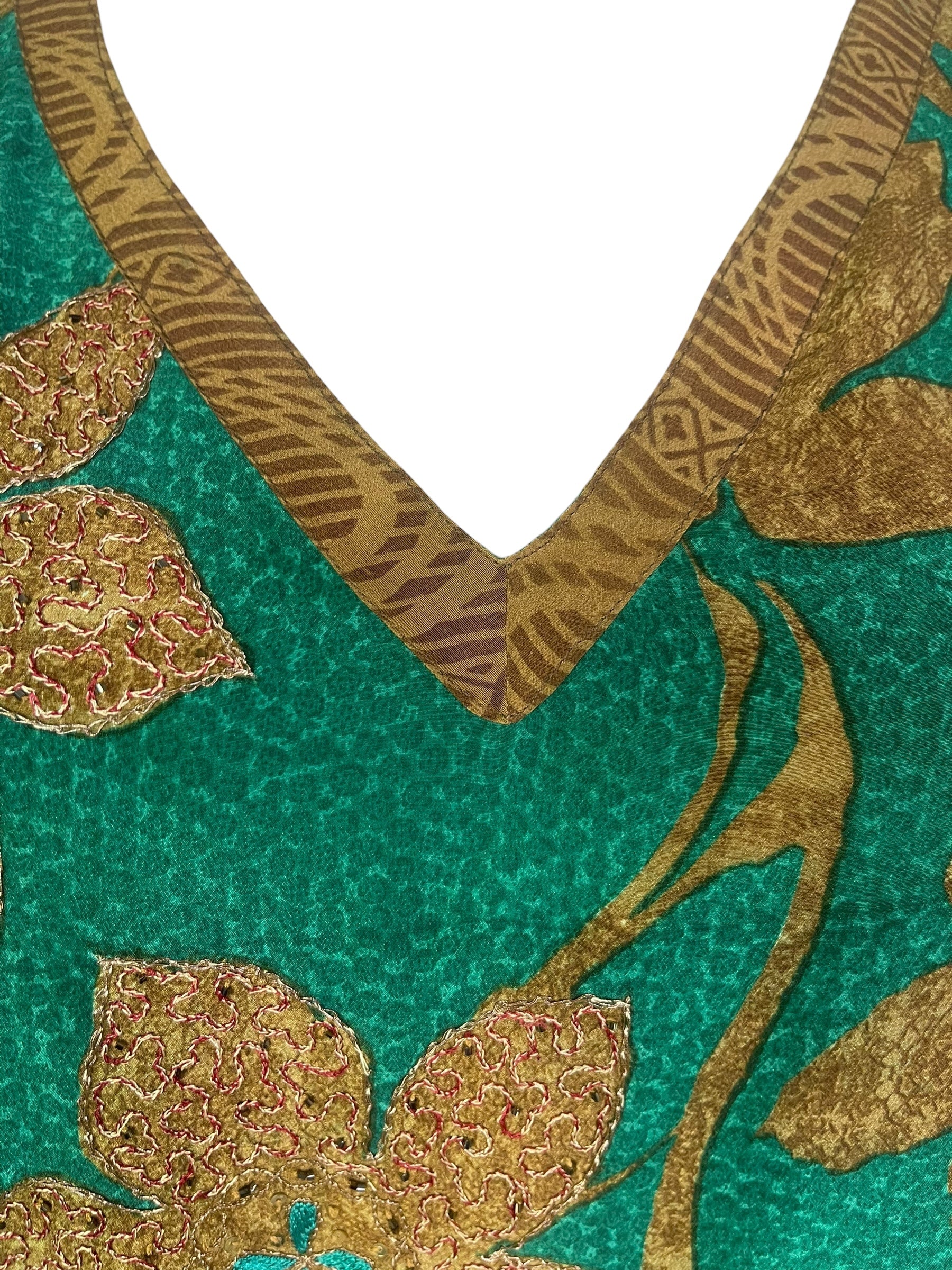 PREVIEW PRC8245  Avatar Pure Silk Midi Length Kaftan by FEBRUARY2026 – Handmade ethical Midi Length Kaftan from sariKNOTsari using upcycled silk. Designed in Canada for travel and slow fashion, loved from Toronto to LA to Sydney.