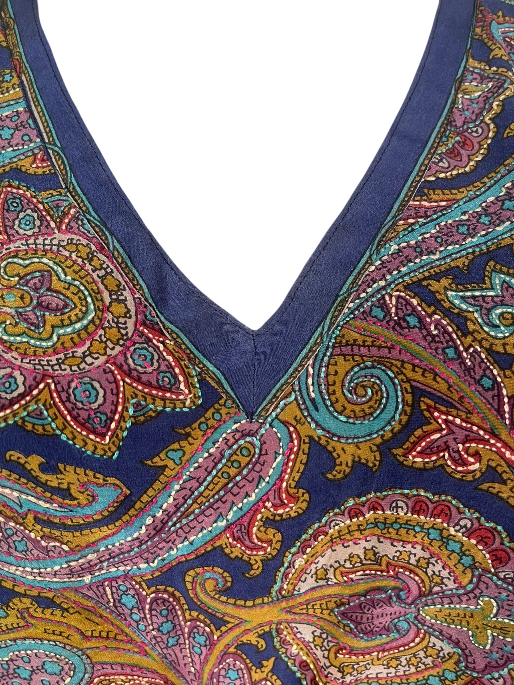 PREVIEW PRC8257 Avatar Pure Silk Midi Length Kaftan by FEBRUARY2026 – Handmade ethical Midi Length Kaftan from sariKNOTsari using upcycled silk. Designed in Canada for travel and slow fashion, loved from Toronto to LA to Sydney.