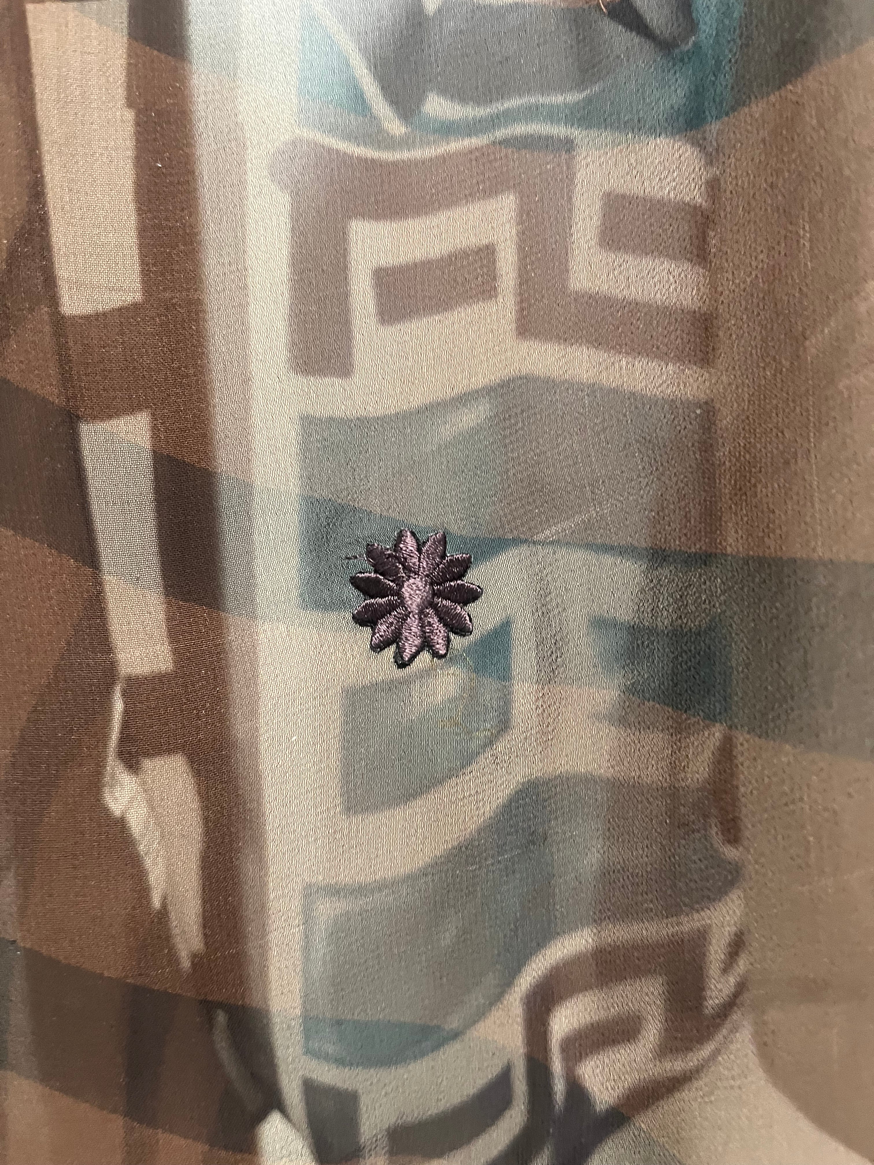 PRG7182 Sheer Wabi Sabi Pure Silk Short Kaftan Tunic without Slits