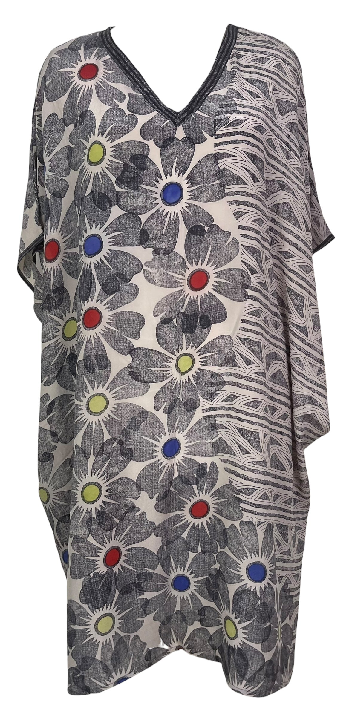 PREVIEW PRC8205  Wabi Sabi Pure Silk Midi Length Kaftan