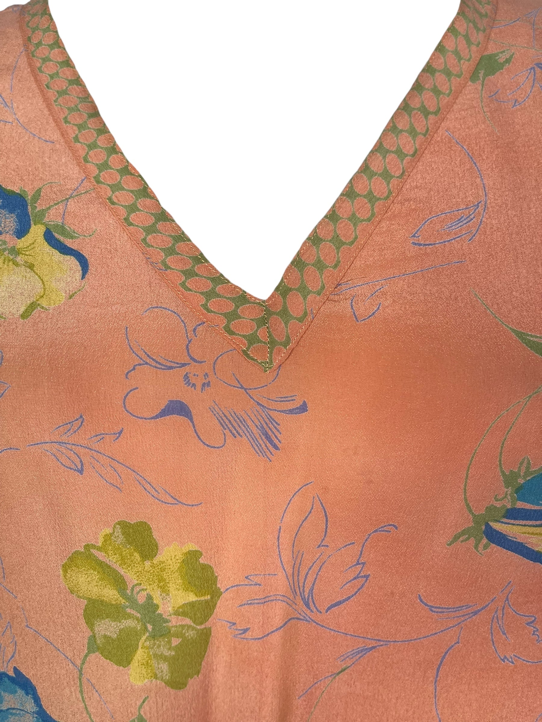 PREVIEW PRC8204  Wabi Sabi Pure Silk Midi Length Kaftan by FEBRUARY2026 – Handmade ethical Midi Length Kaftan from sariKNOTsari using upcycled silk. Designed in Canada for travel and slow fashion, loved from Toronto to LA to Sydney.