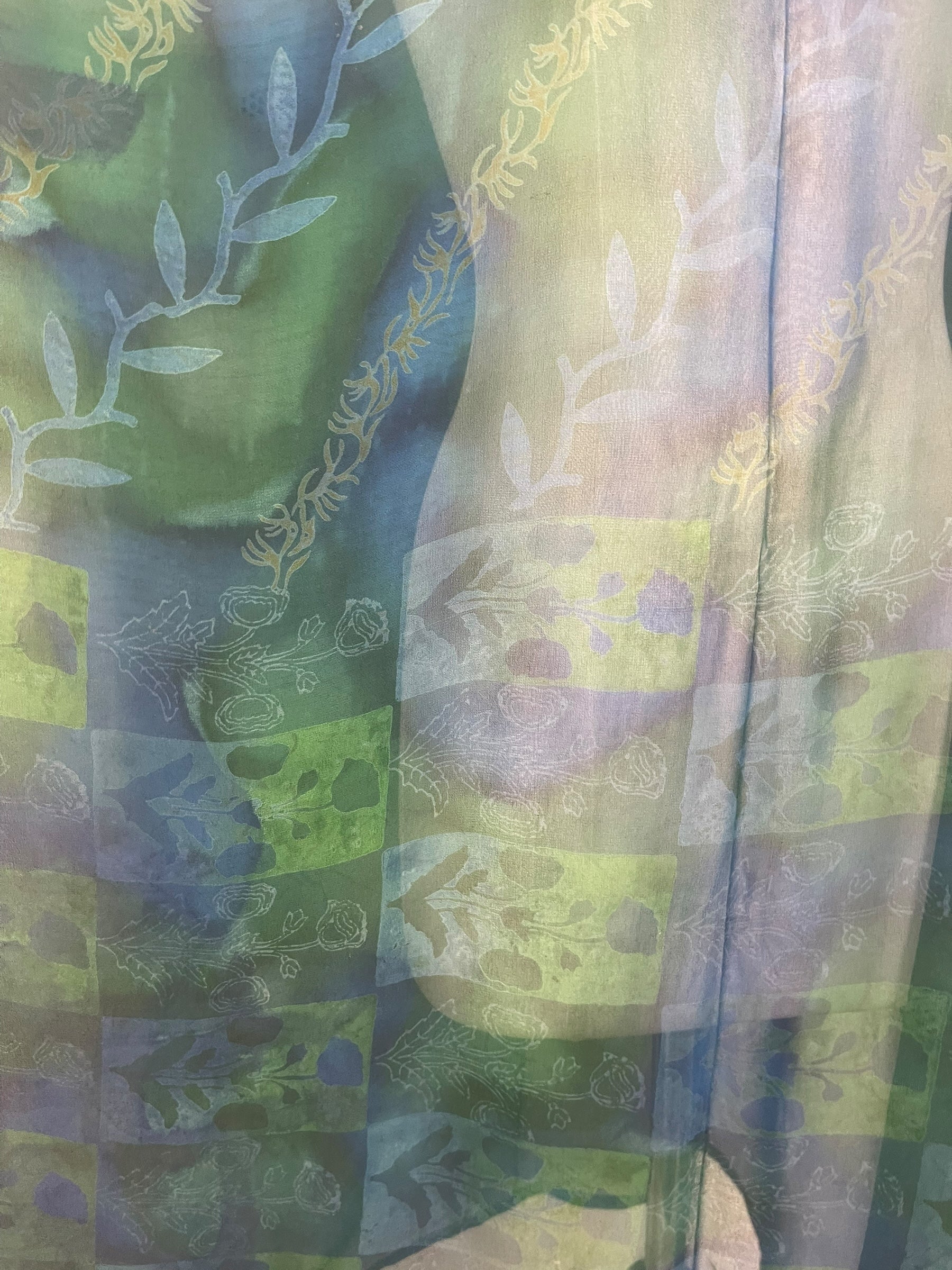 PREVIEW PRG7785 Sheer Wabi Sabi Pure Silk Midi Length Kaftan