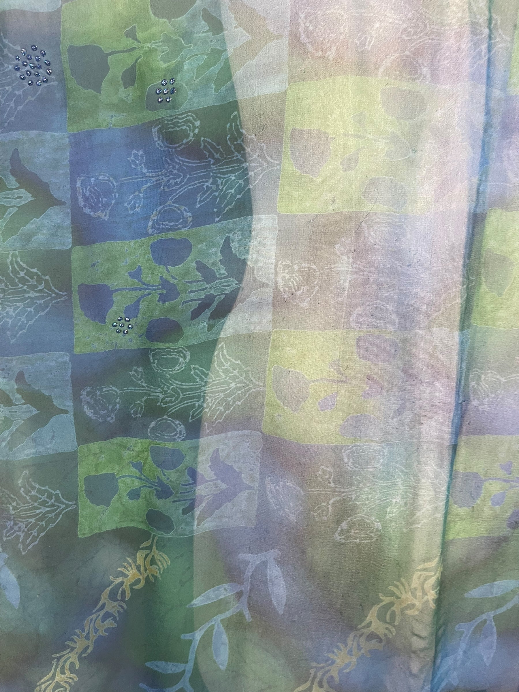 PREVIEW PRG7785 Sheer Wabi Sabi Pure Silk Midi Length Kaftan