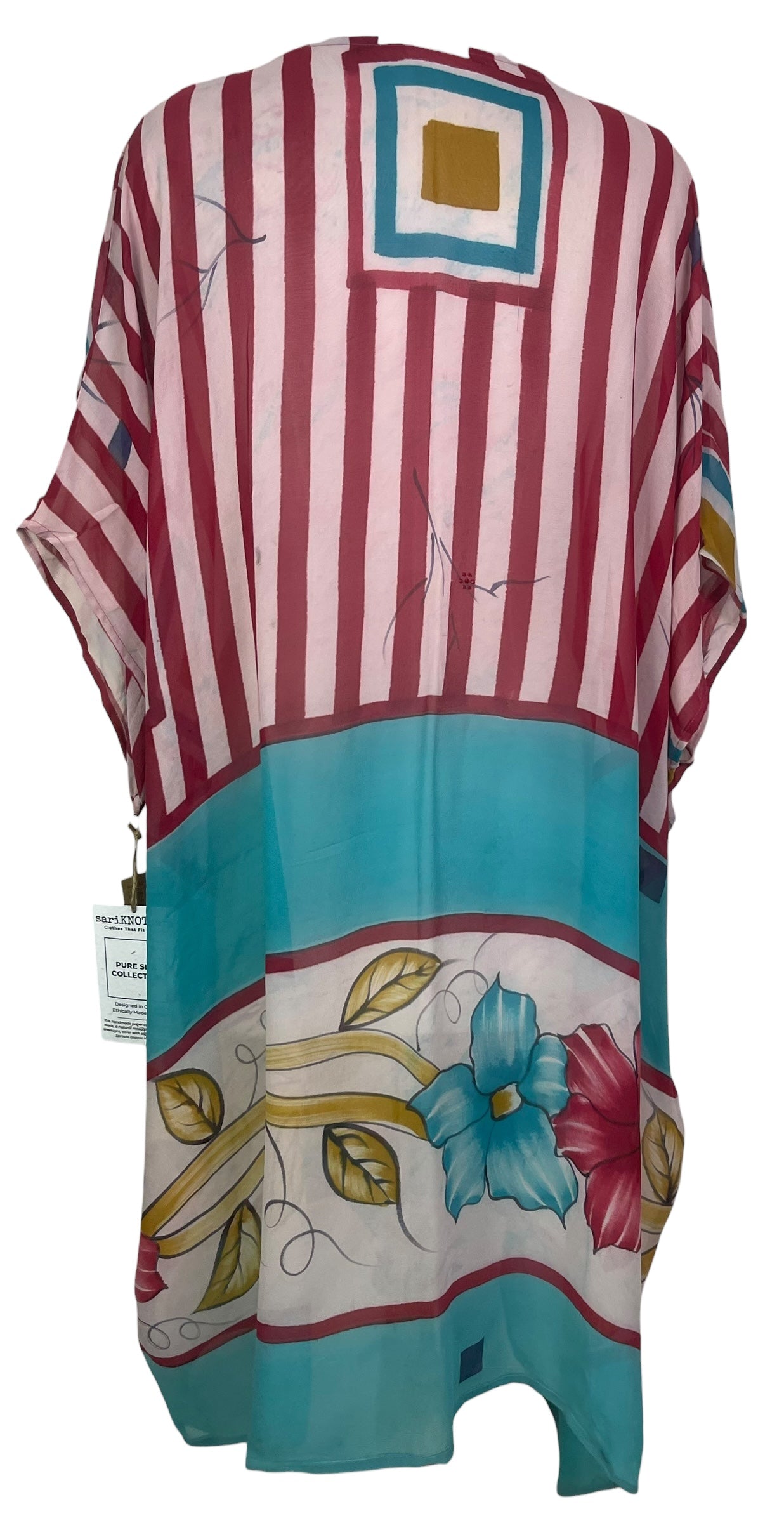 PREVIEW PRG7789  Sheer Wabi Sabi Pure Silk Midi Length Kaftan