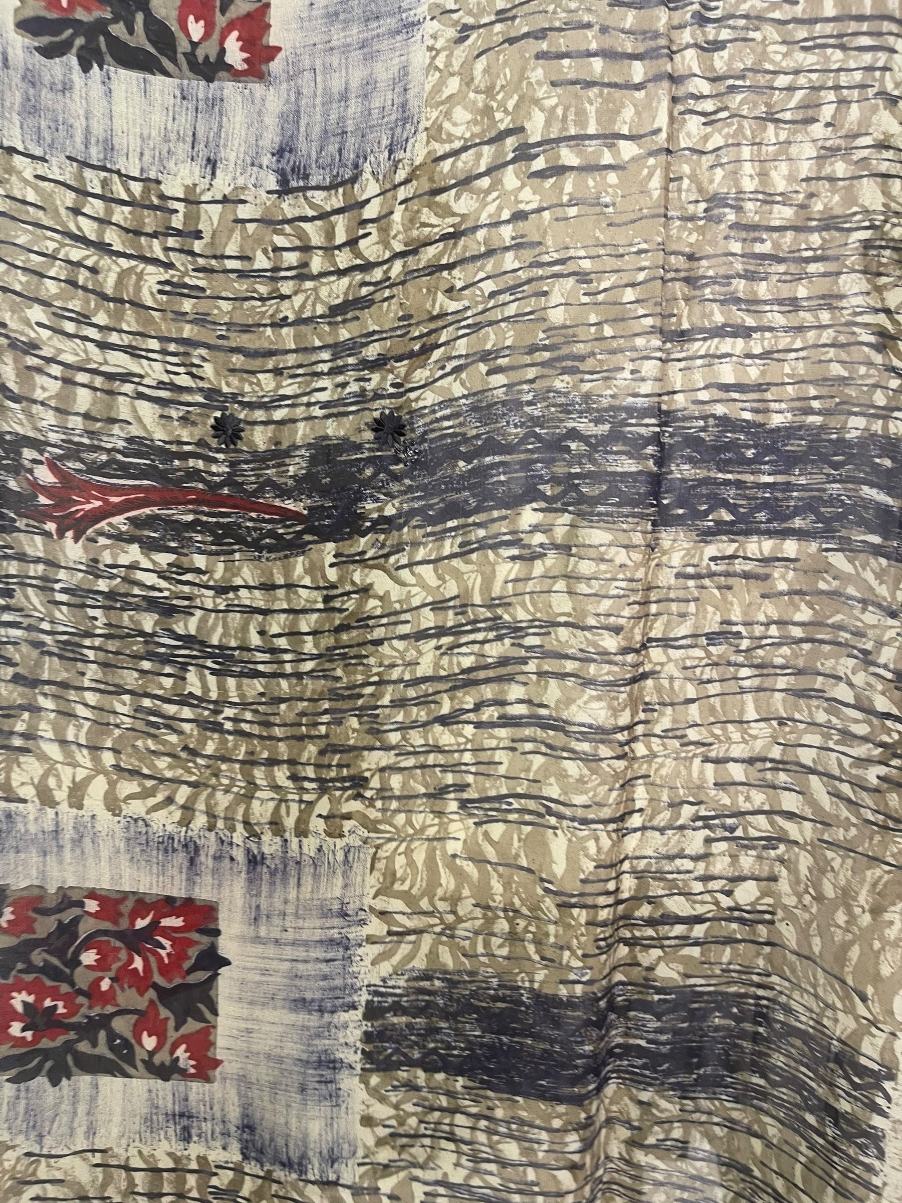 PREVIEW PRG8267 Sheer  Wabi Sabi Pure Silk Midi Length Kaftan by FEBRUARY2026 – Handmade ethical Midi Length Kaftan from sariKNOTsari using upcycled silk. Designed in Canada for travel and slow fashion, loved from Toronto to LA to Sydney.