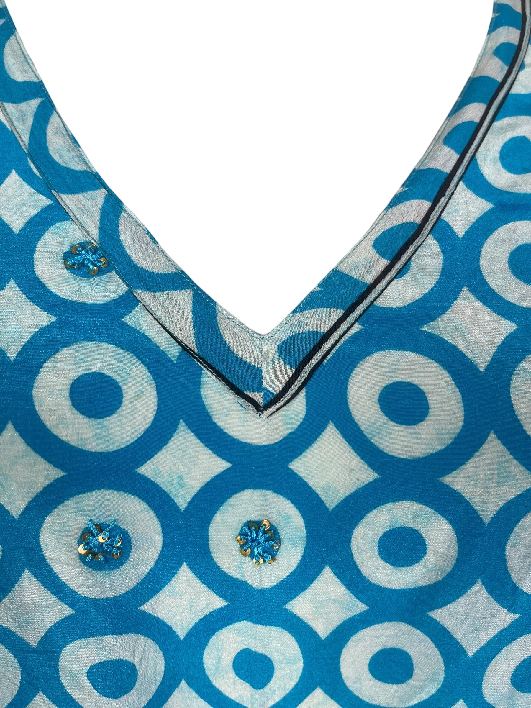 PRC8252 Wabi Sabi Pure Silk Midi Length Kaftan