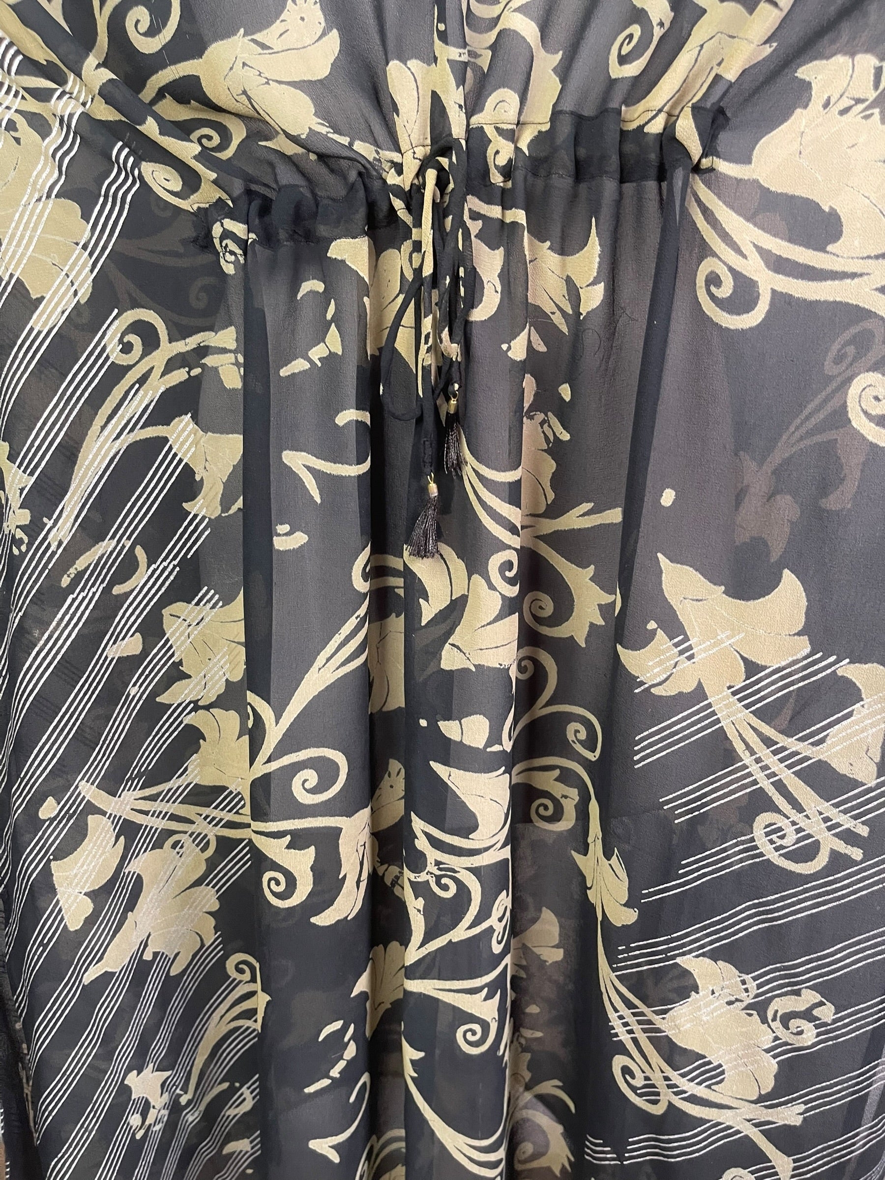 Releases Sunday August 9th at 8pm EST PRG9139 Sheer Wabi Sabi Pure Silk Maxi Kaftan