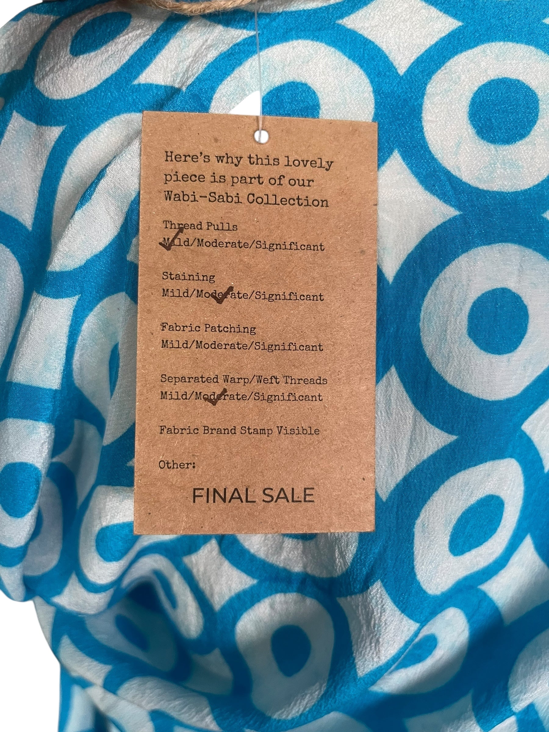 PRC8252 Wabi Sabi Pure Silk Midi Length Kaftan