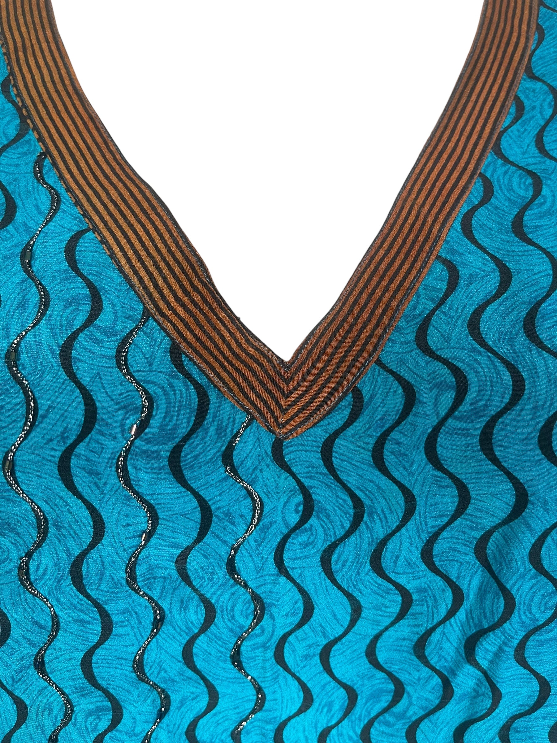 PREVIEW PRC8250 Wabi Sabi Pure Silk Midi Length Kaftan