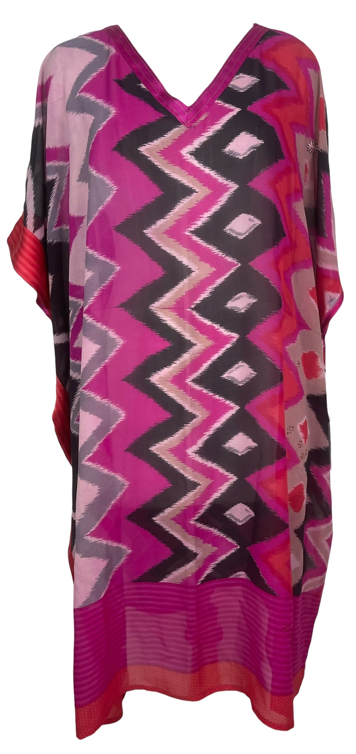 PREVIEW PRG8576 Sheer  Wabi Sabi Pure Silk Midi Length Kaftan