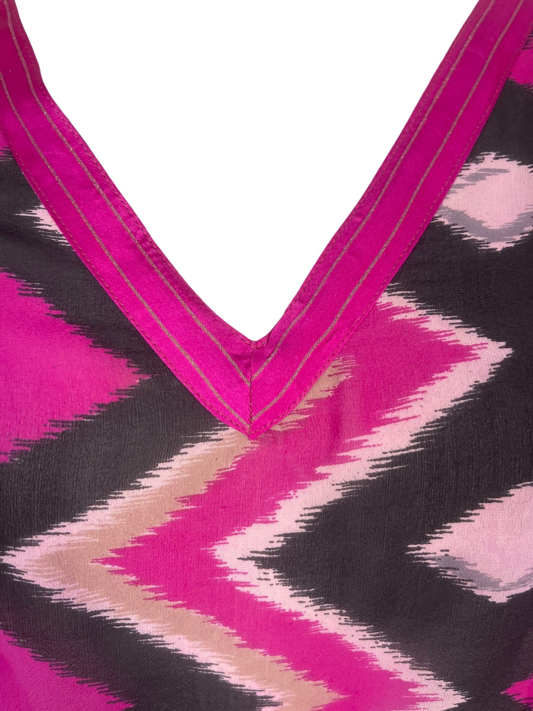 PREVIEW PRG8576 Sheer  Wabi Sabi Pure Silk Midi Length Kaftan