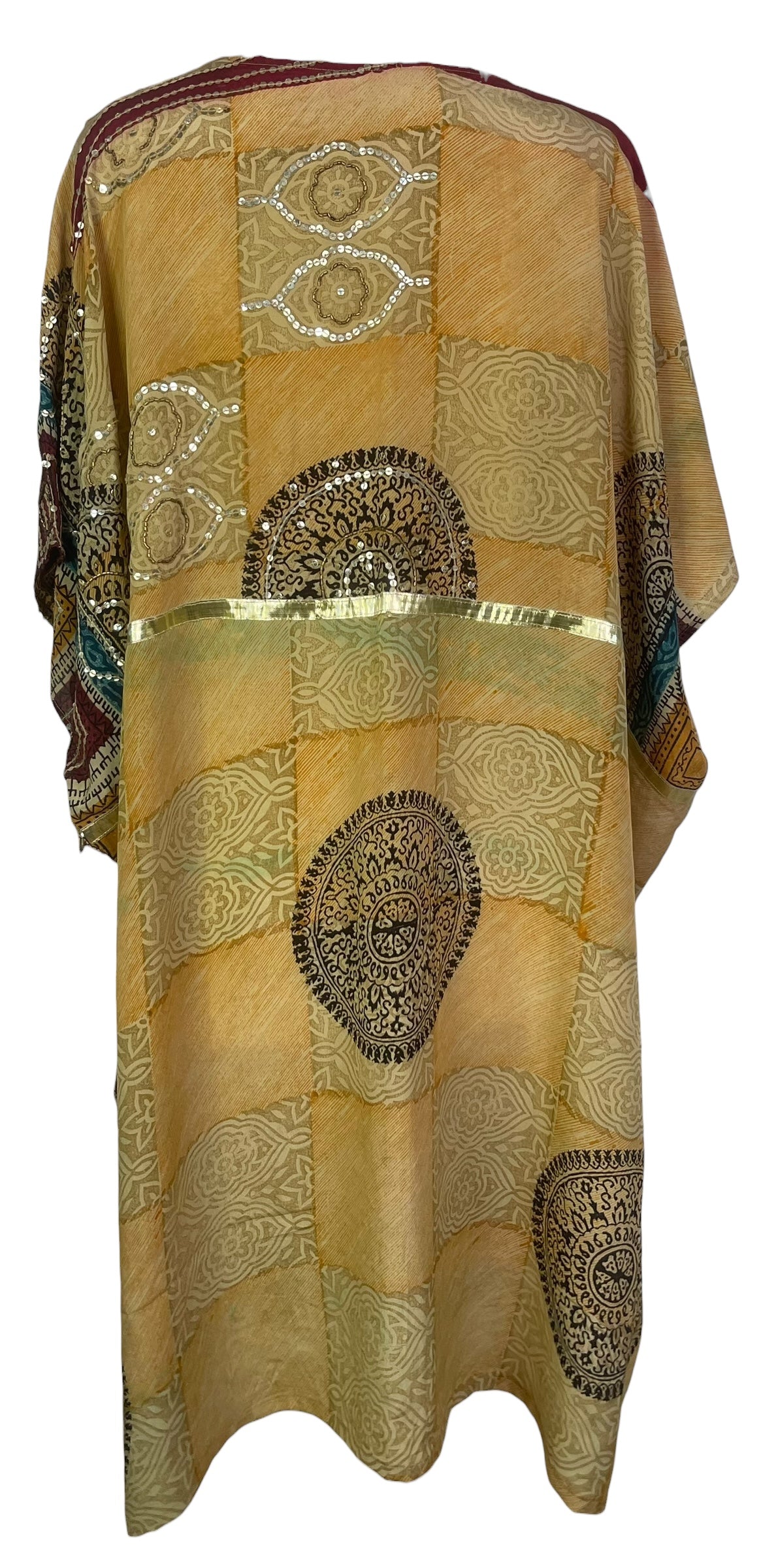 PREVIEW PRC8253 Wabi Sabi Pure Silk Midi Length Kaftan