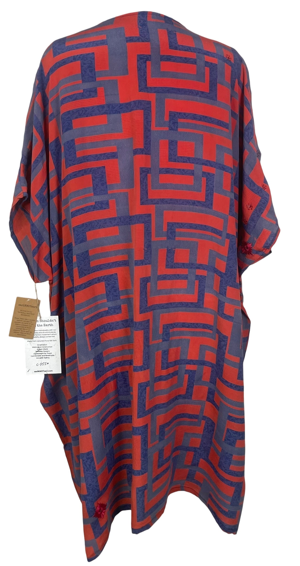 PREVIEW PRC8550 Wabi Sabi Pure Silk Midi Length Kaftan