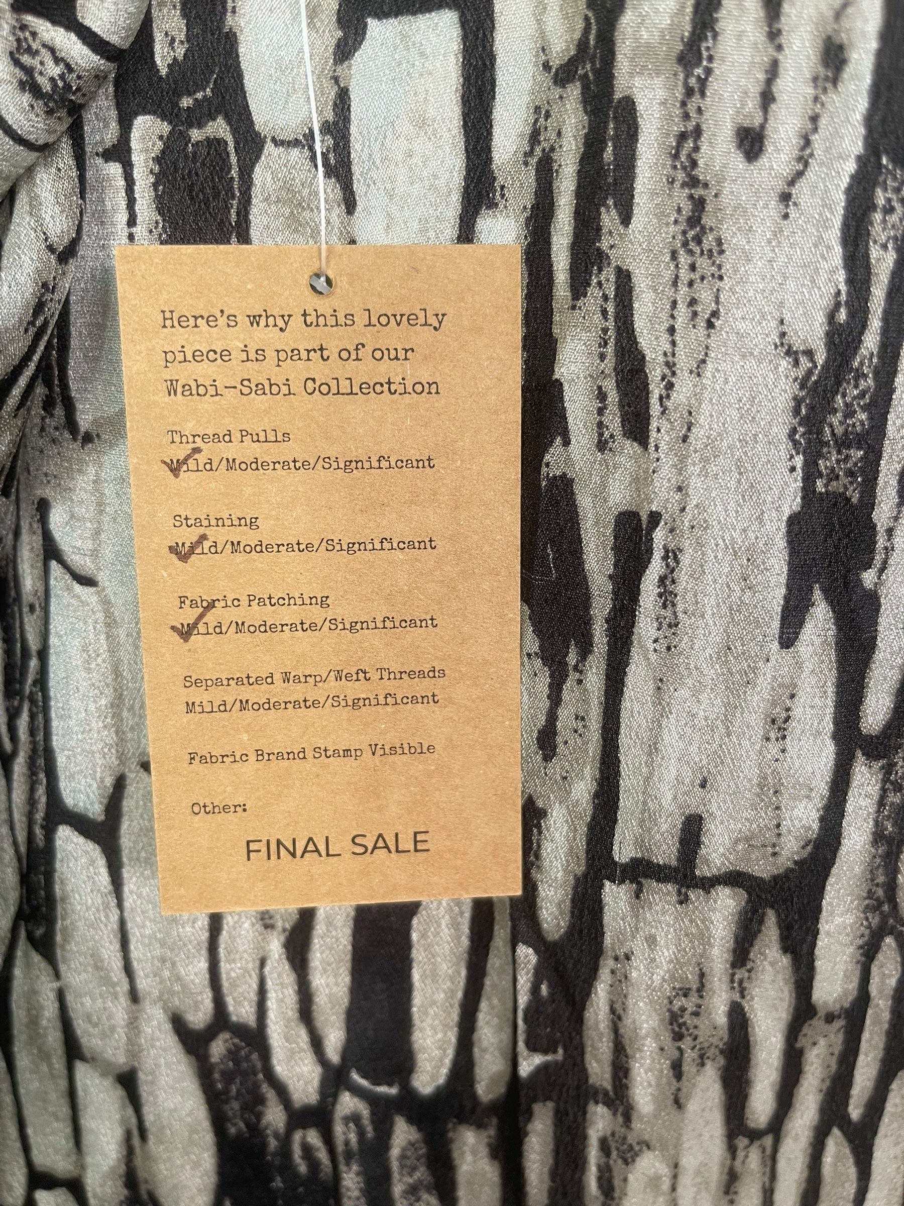 PREVIEW PRC7471  Wabi Sabi Pure Silk Midi Length Kaftan