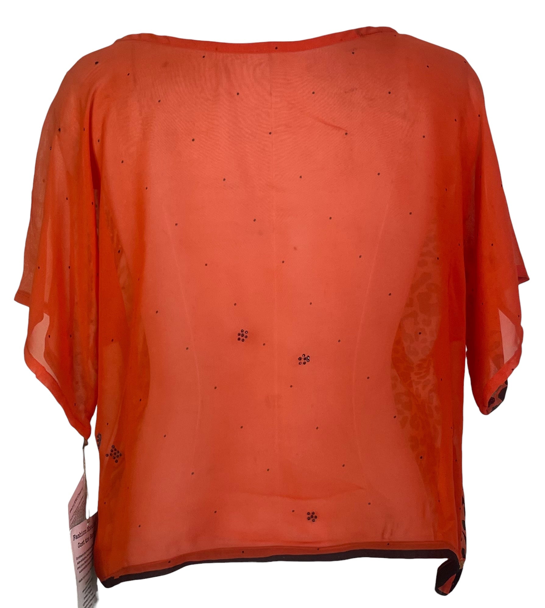 PREVIEW PRG8037 Sheer  Avatar Pure Silk Boxy Top by FEBRUARY2026 – Handmade ethical Boxy Top from sariKNOTsari using upcycled silk. Designed in Canada for travel and slow fashion, loved from Toronto to LA to Sydney.