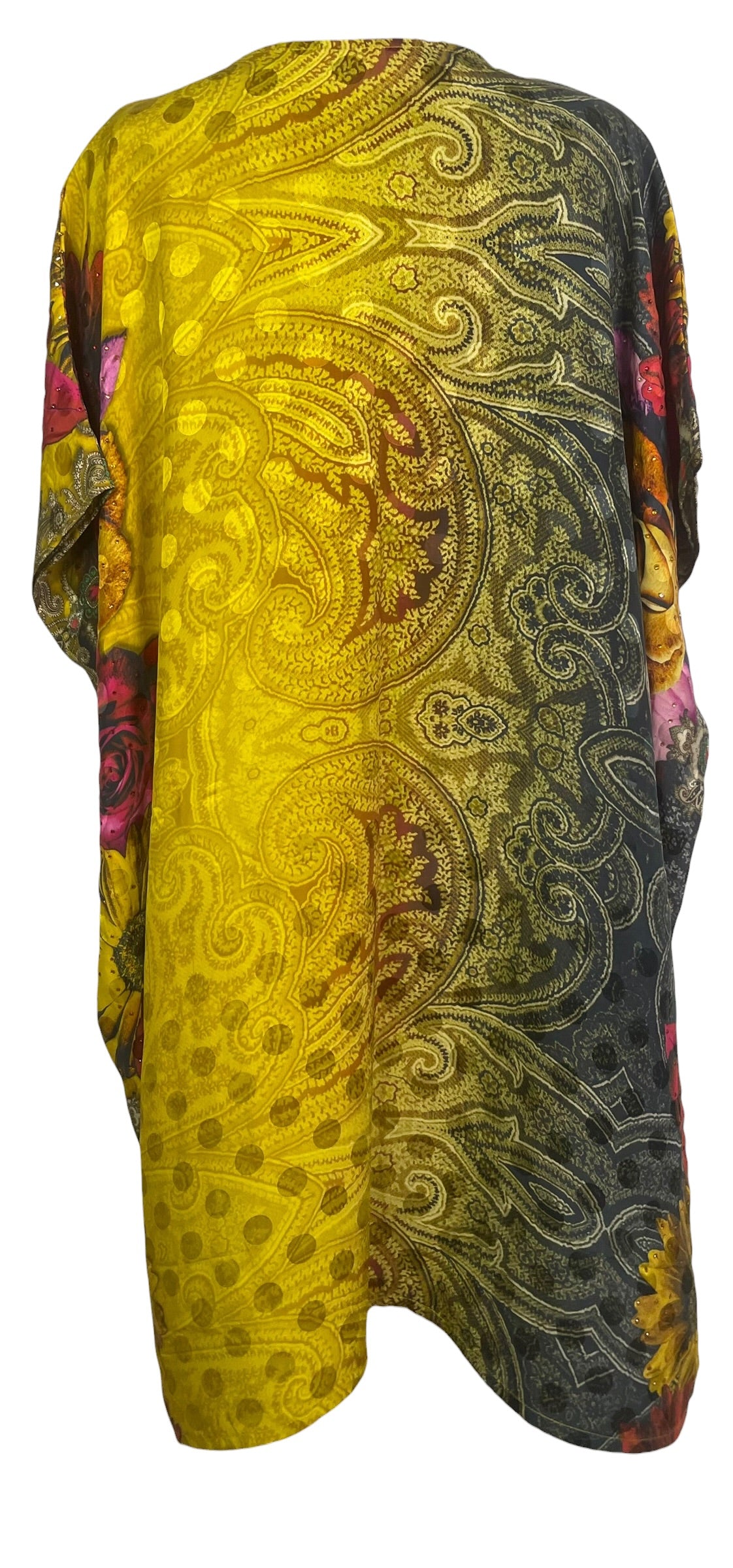 PRS9118  Avatar Pure Silk Midi Length Kaftan