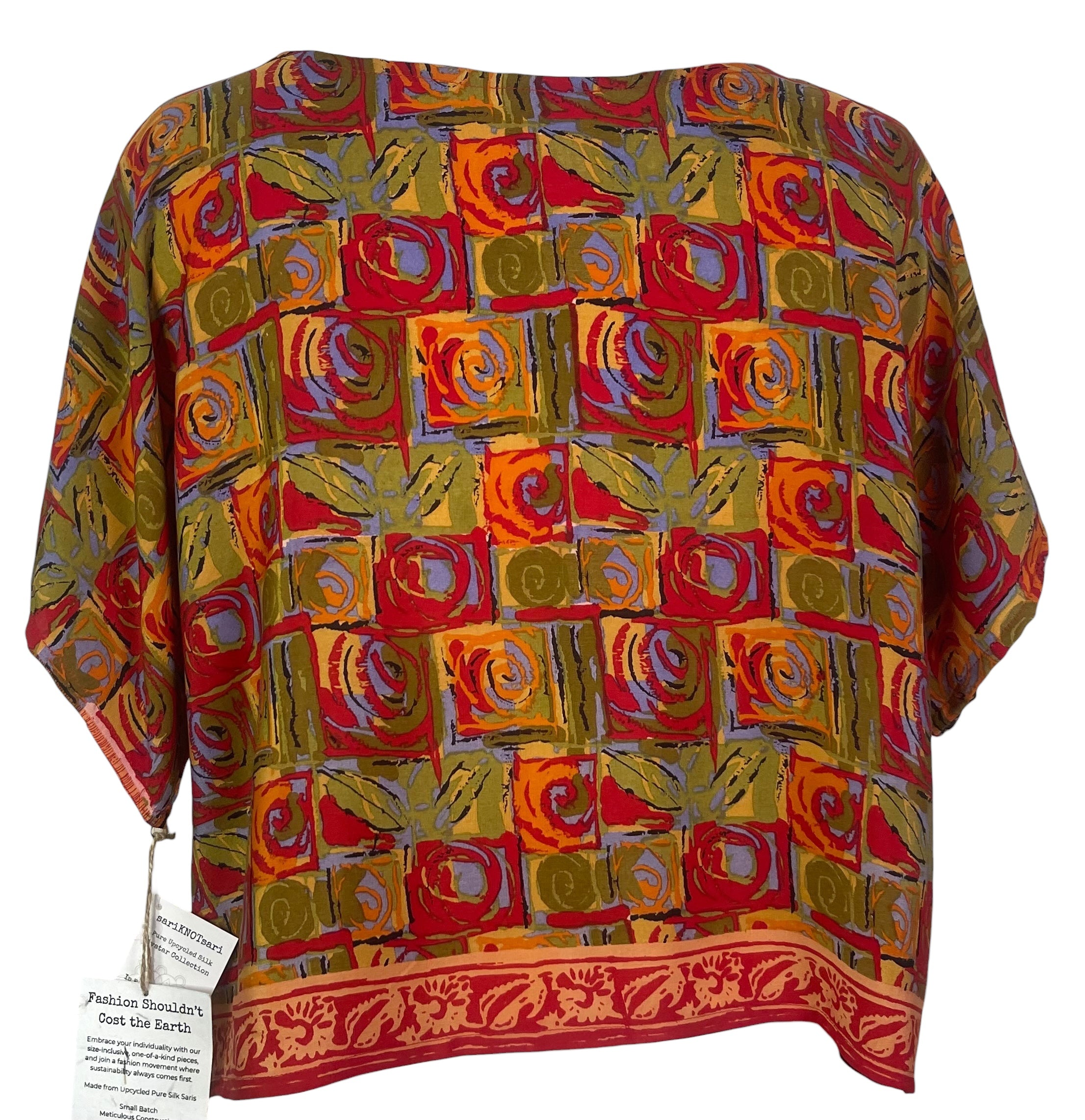 PRC8468 Avatar Pure Silk Boxy Top