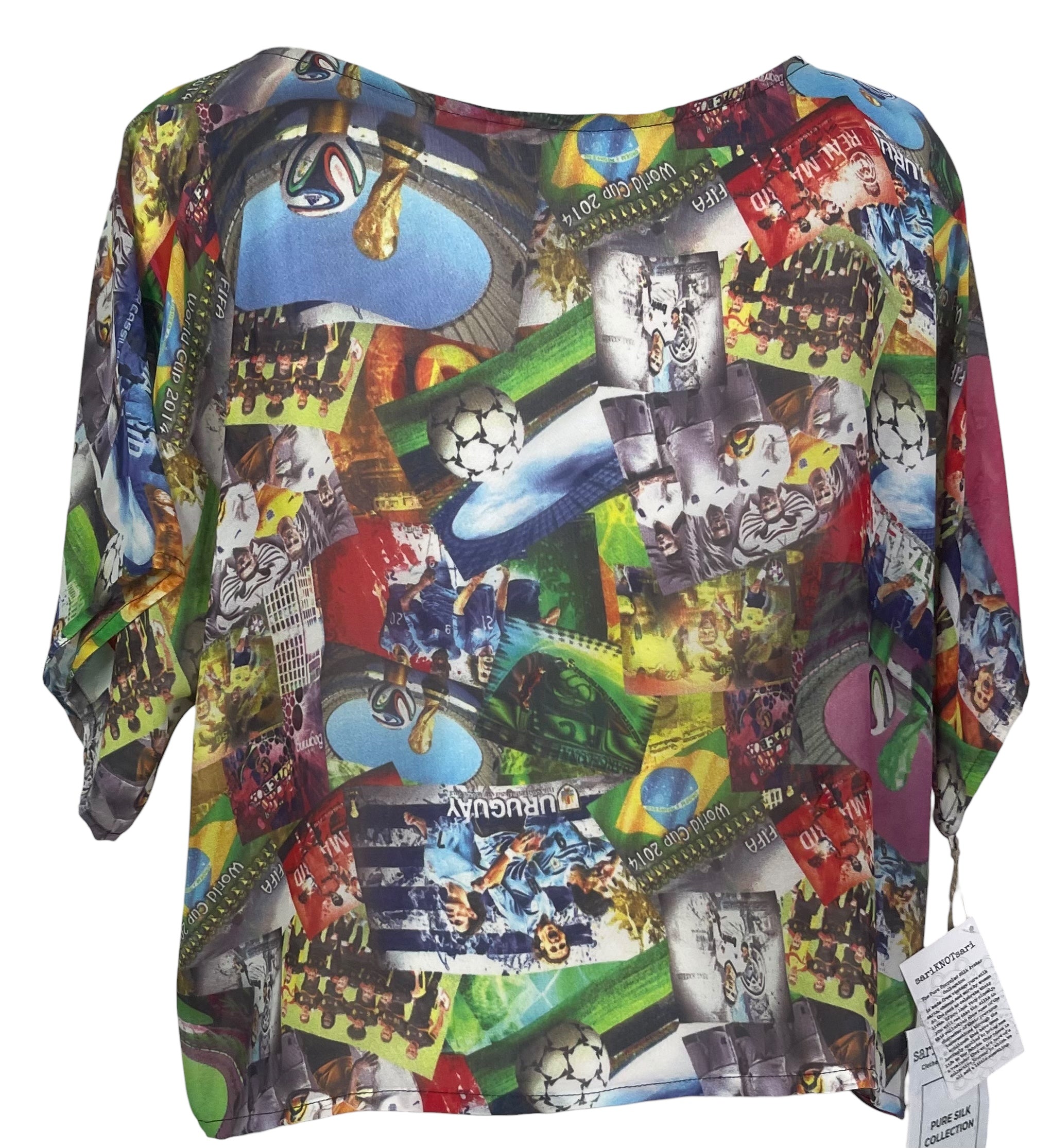 MISSING FABRIC VIDEO PRG8628 Sheer  Avatar Pure Silk Boxy Top