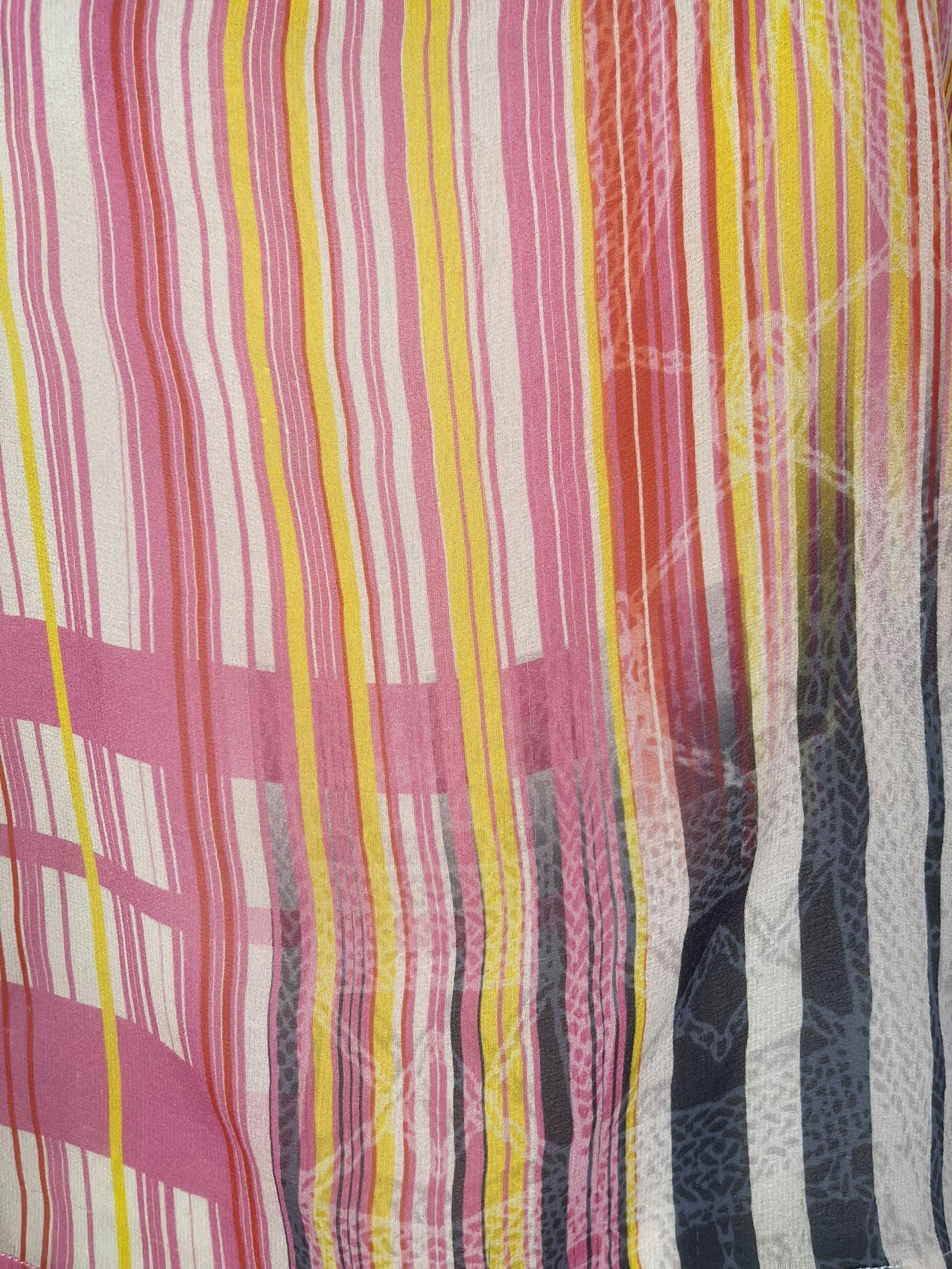 PREVIEW PRG8476 Sheer  Avatar Pure Silk Boxy Top by FEBRUARY2026 – Handmade ethical Boxy Top from sariKNOTsari using upcycled silk. Designed in Canada for travel and slow fashion, loved from Toronto to LA to Sydney.