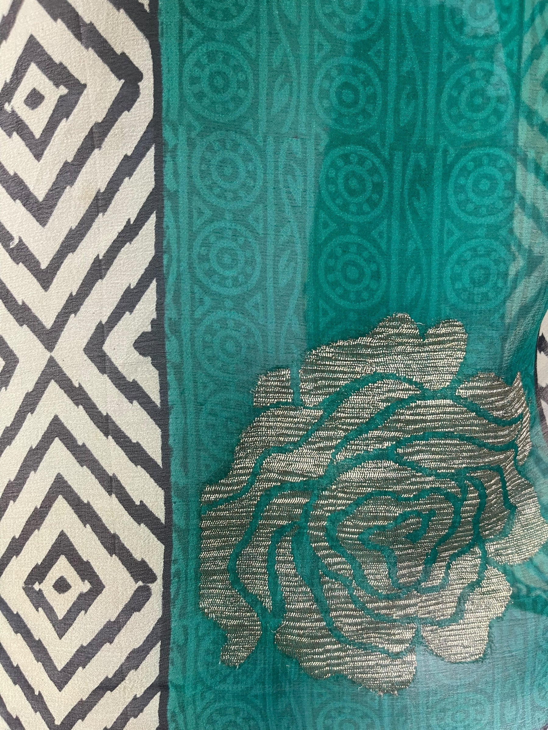 PREVIEW PRG7632 Sheer  Wabi Sabi Pure Silk Boxy Top by FEBRUARY2026 – Handmade ethical Boxy Top from sariKNOTsari using upcycled silk. Designed in Canada for travel and slow fashion, loved from Toronto to LA to Sydney.