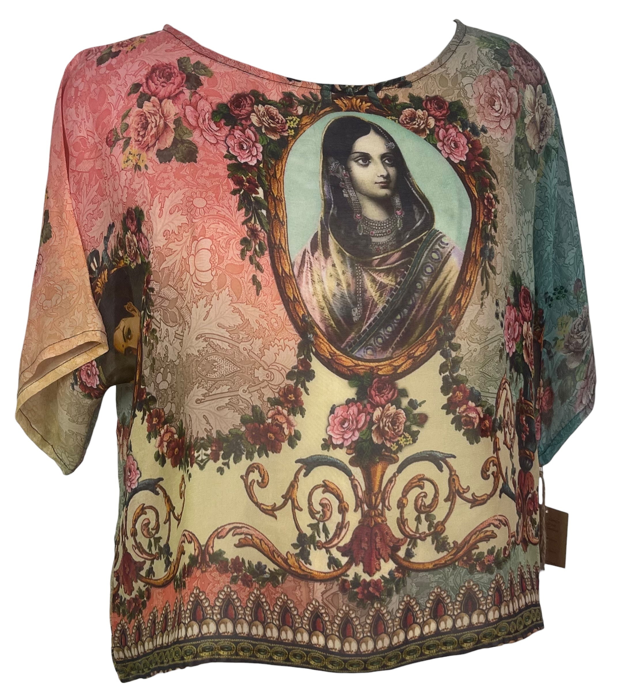 PREVIEW PRG8615 Sheer Wabi Sabi Pure Silk Boxy Top by FEBRUARY2026 – Handmade ethical Boxy Top from sariKNOTsari using upcycled silk. Designed in Canada for travel and slow fashion, loved from Toronto to LA to Sydney.