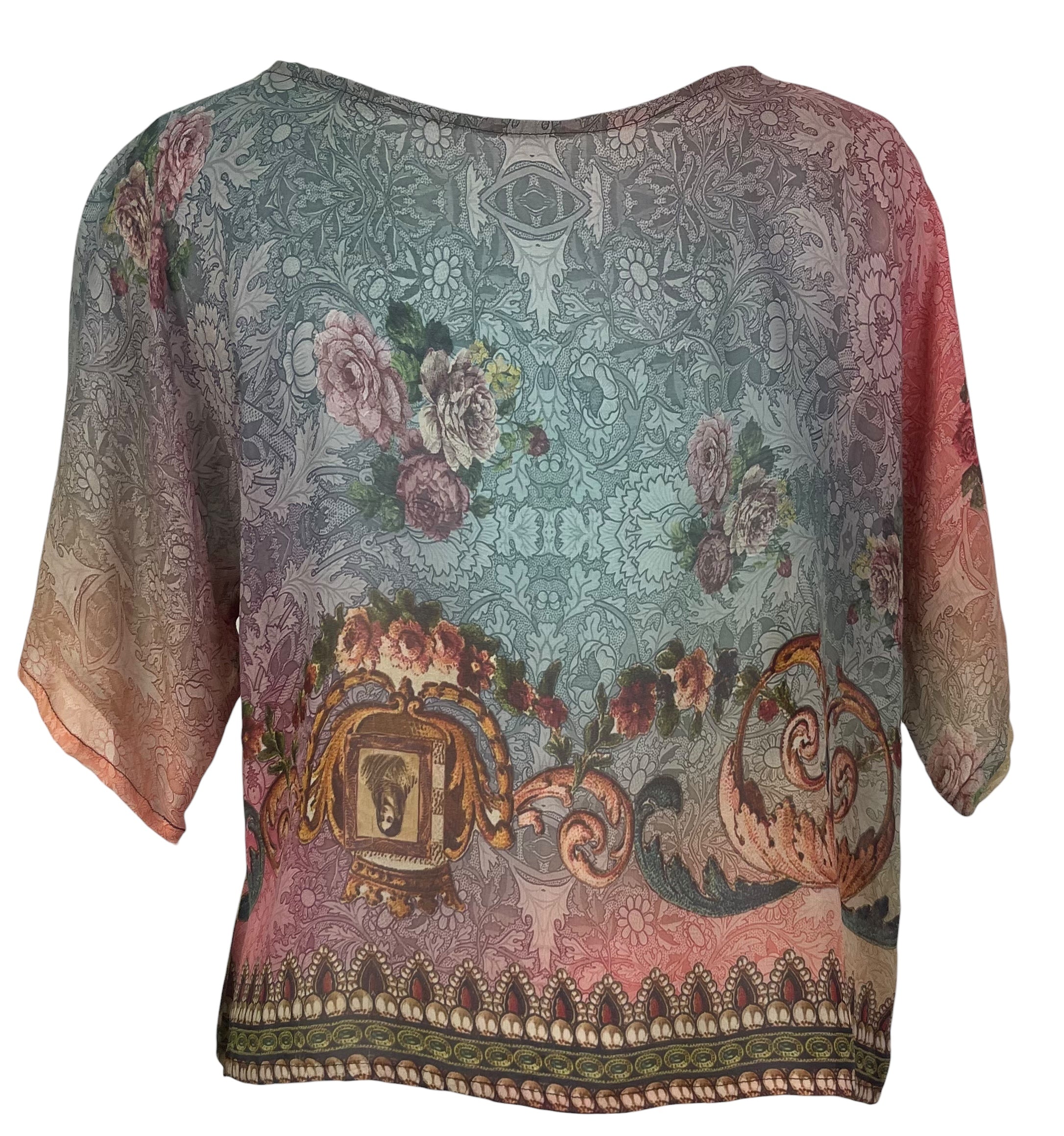 PREVIEW PRG8615 Sheer Wabi Sabi Pure Silk Boxy Top by FEBRUARY2026 – Handmade ethical Boxy Top from sariKNOTsari using upcycled silk. Designed in Canada for travel and slow fashion, loved from Toronto to LA to Sydney.